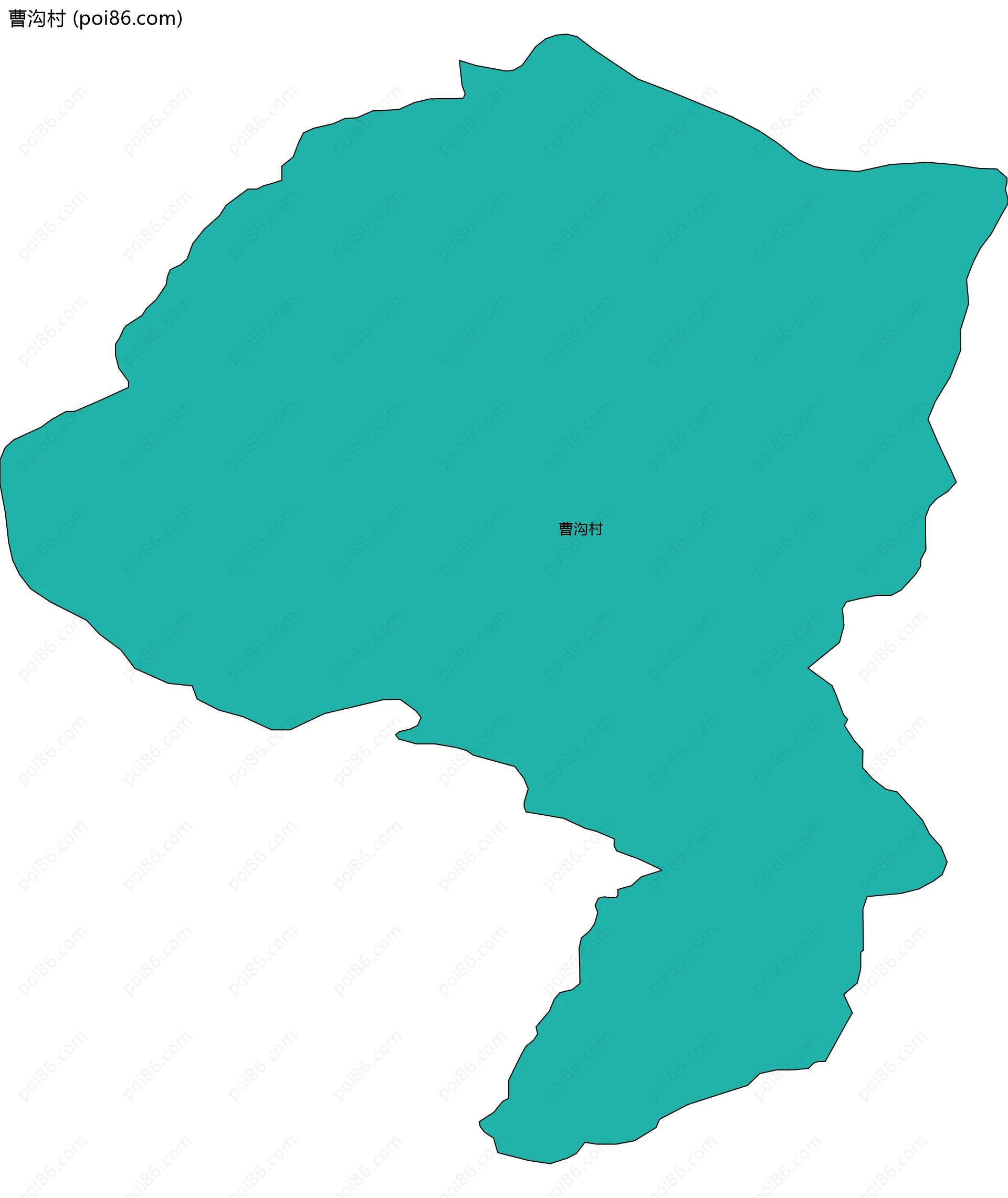 曹沟村边界地图