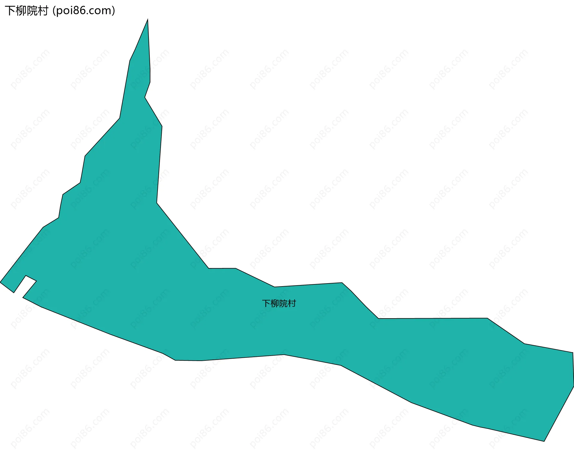 下柳院村边界地图