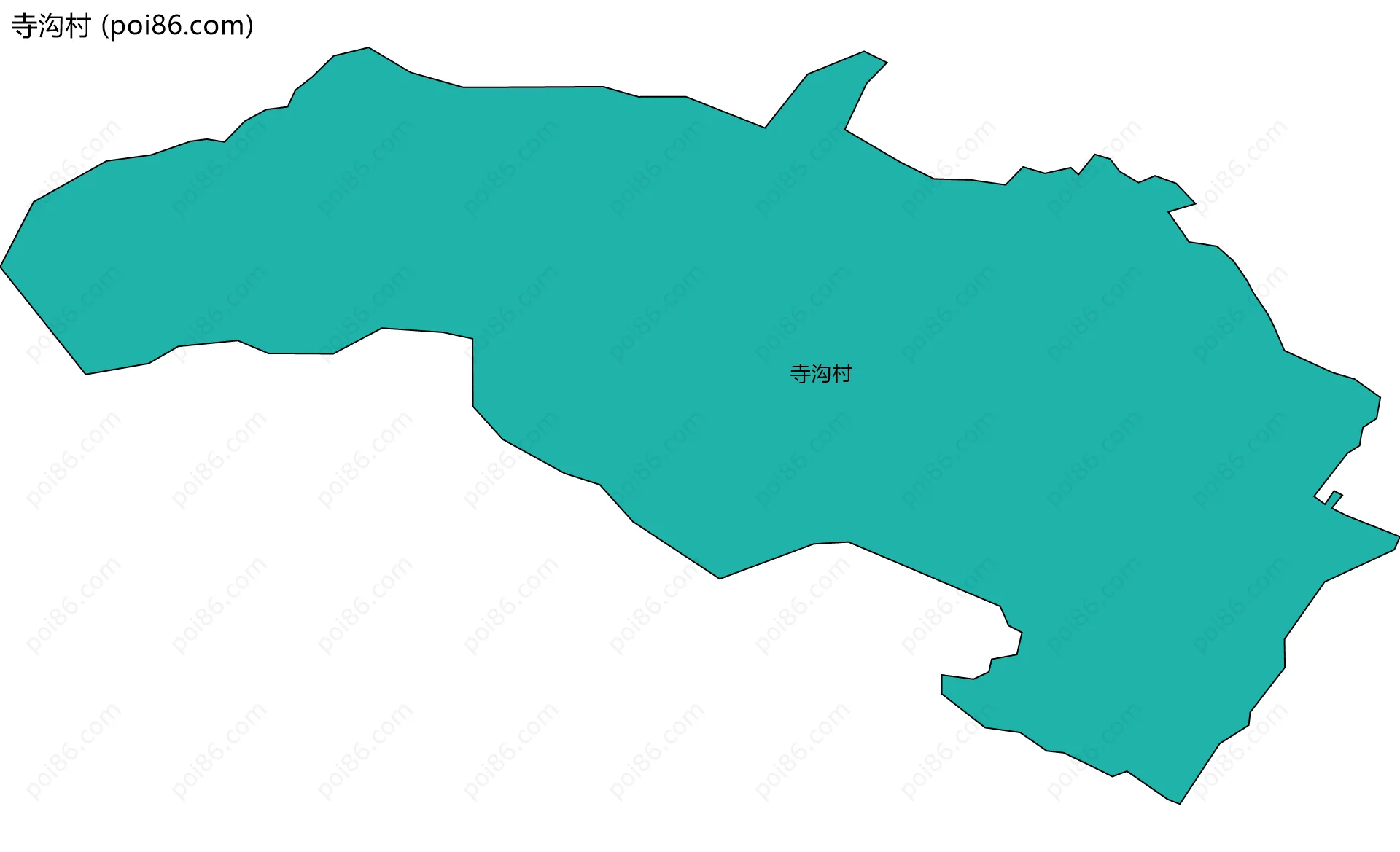 寺沟村边界地图