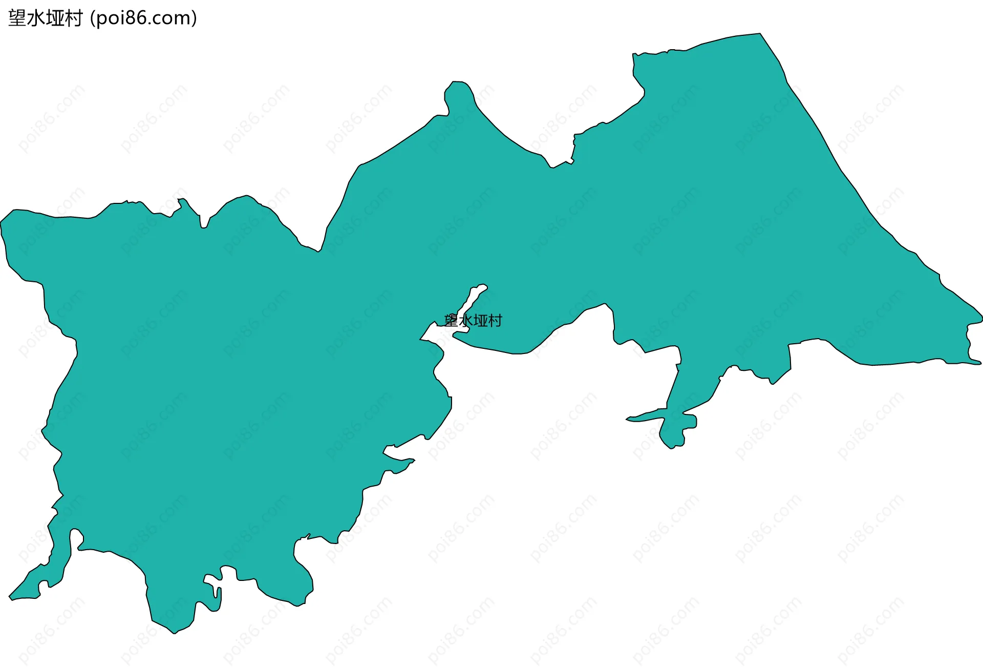望水垭村边界地图
