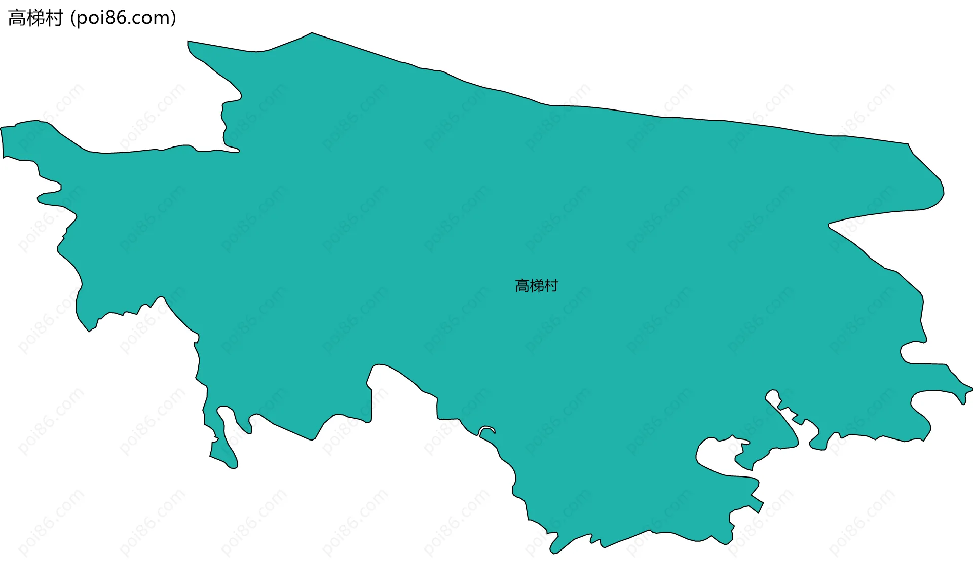 高梯村边界地图