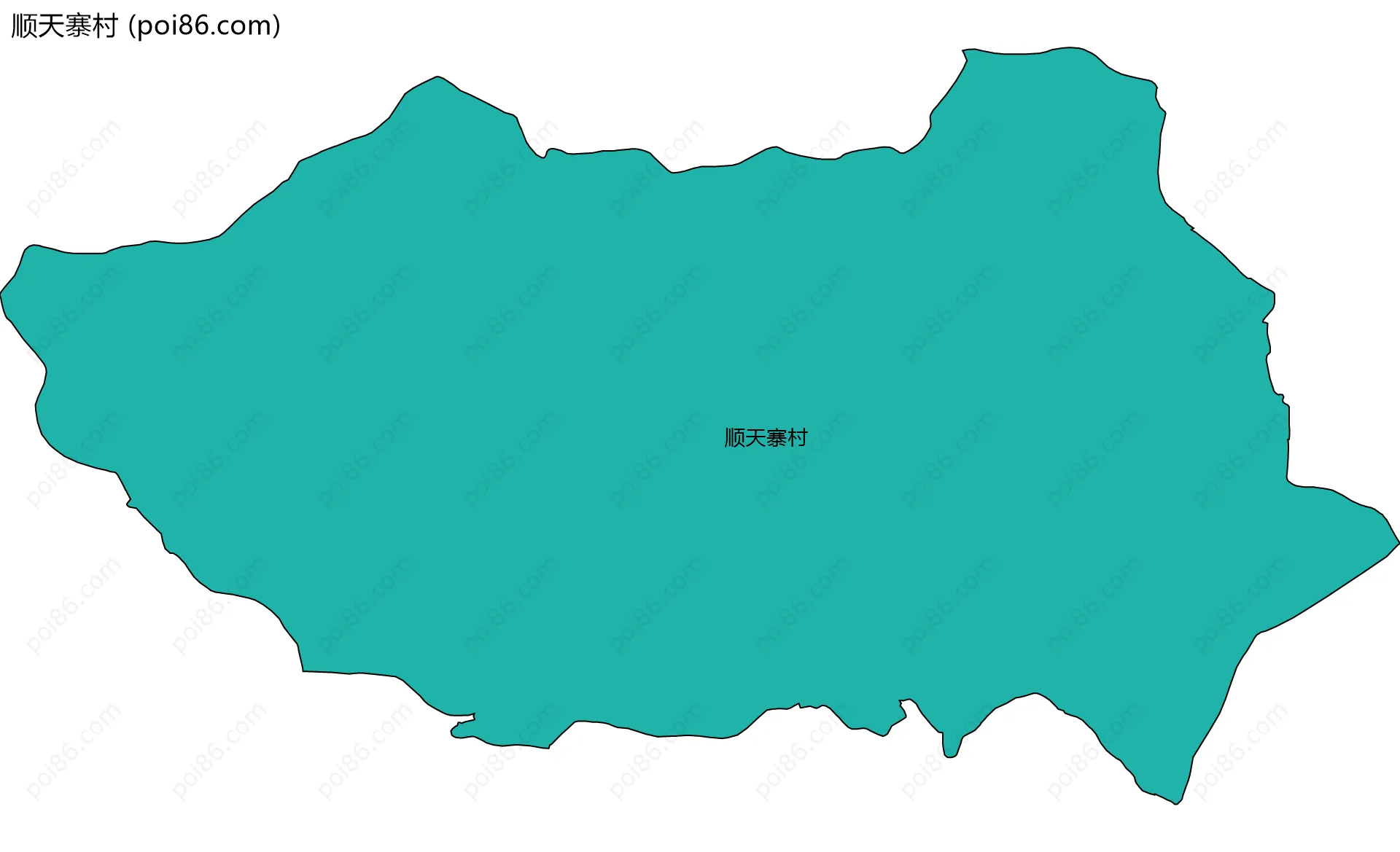 顺天寨村边界地图