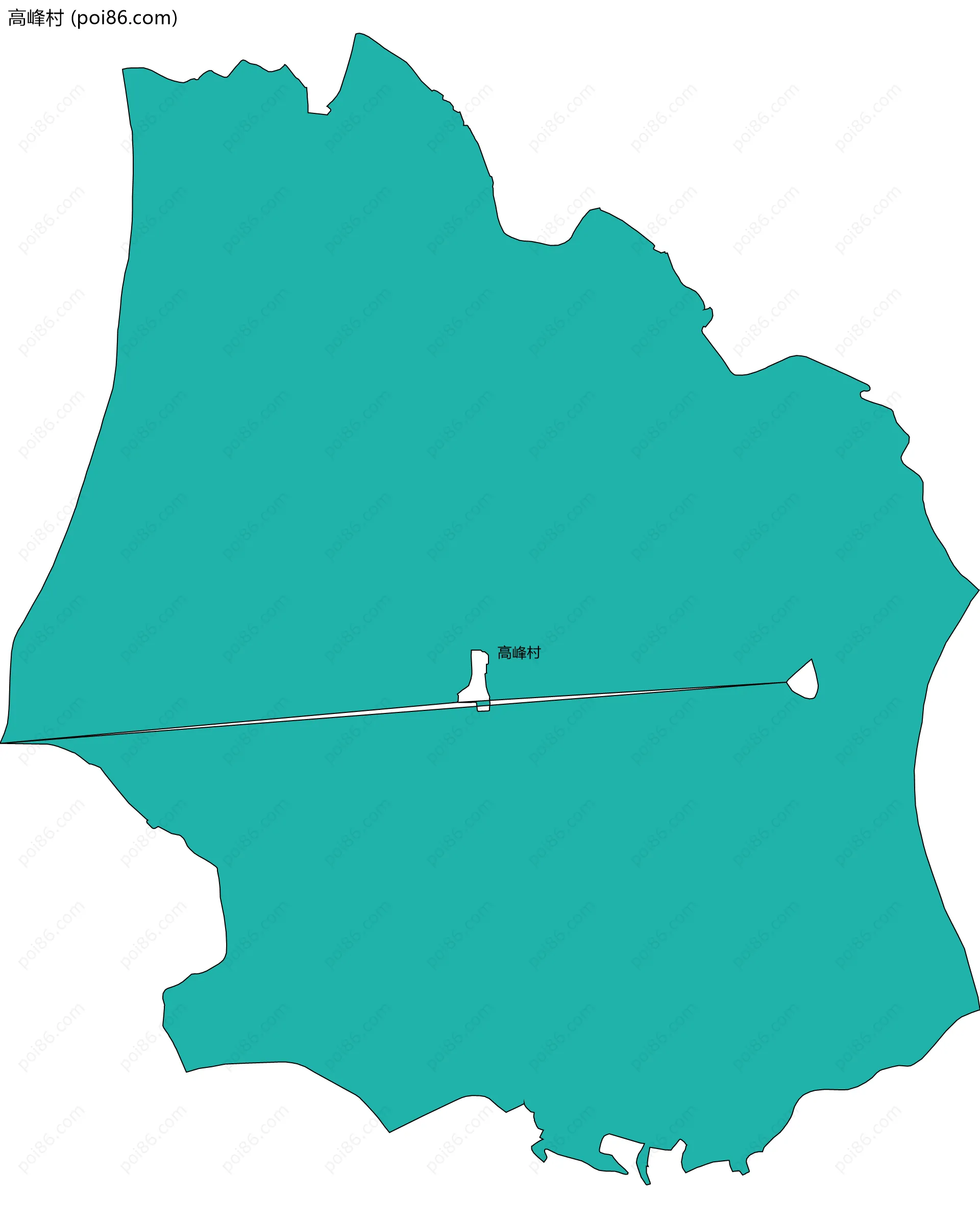 高峰村边界地图