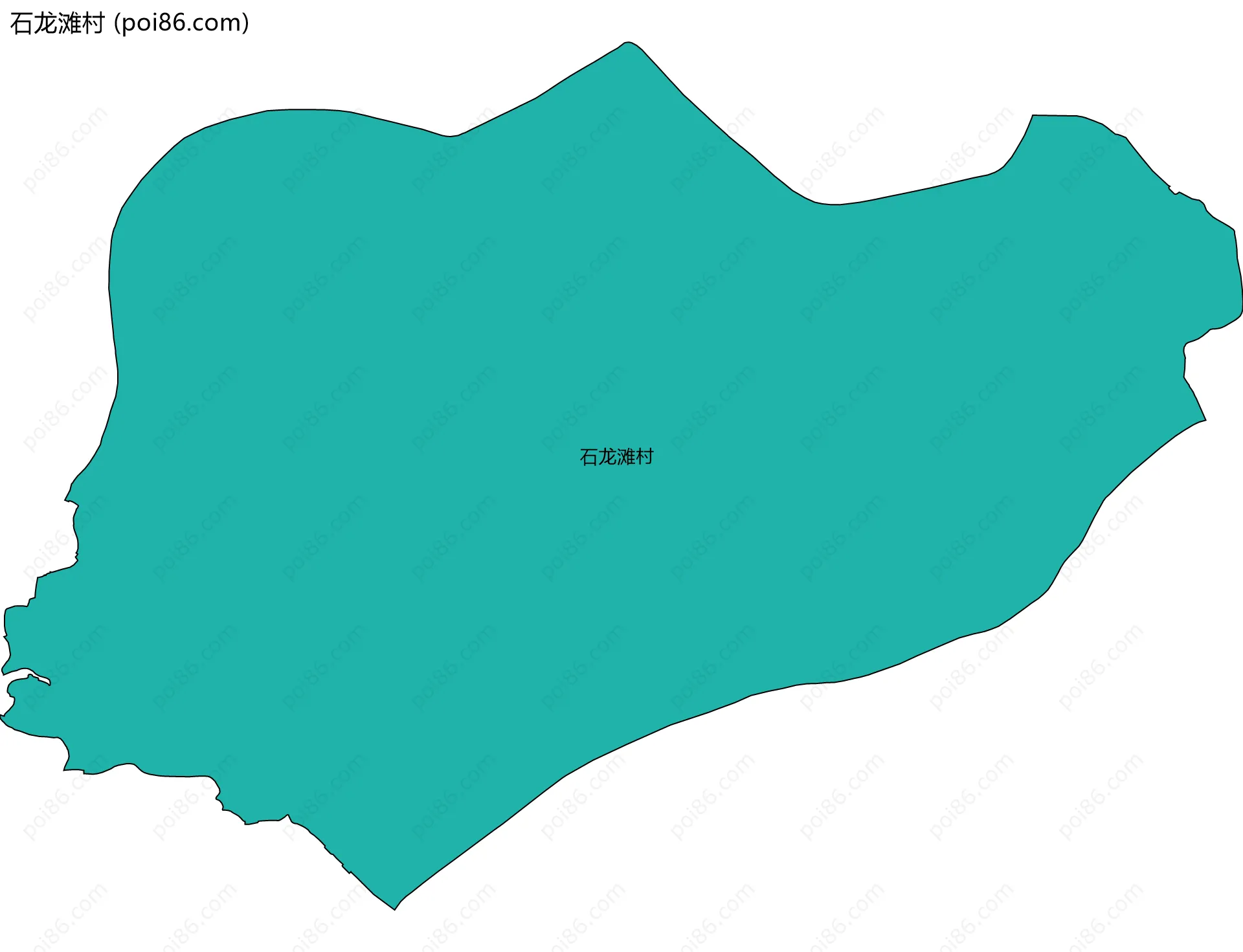 石龙滩村边界地图
