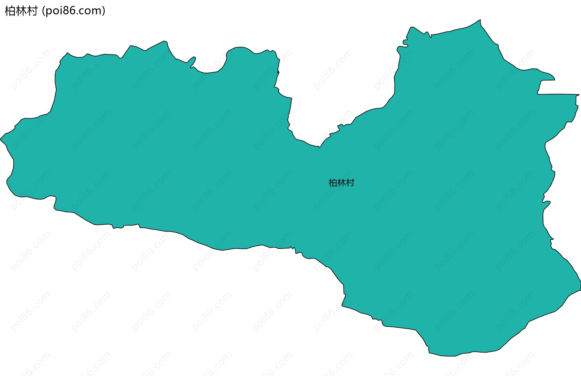 柏林村边界地图