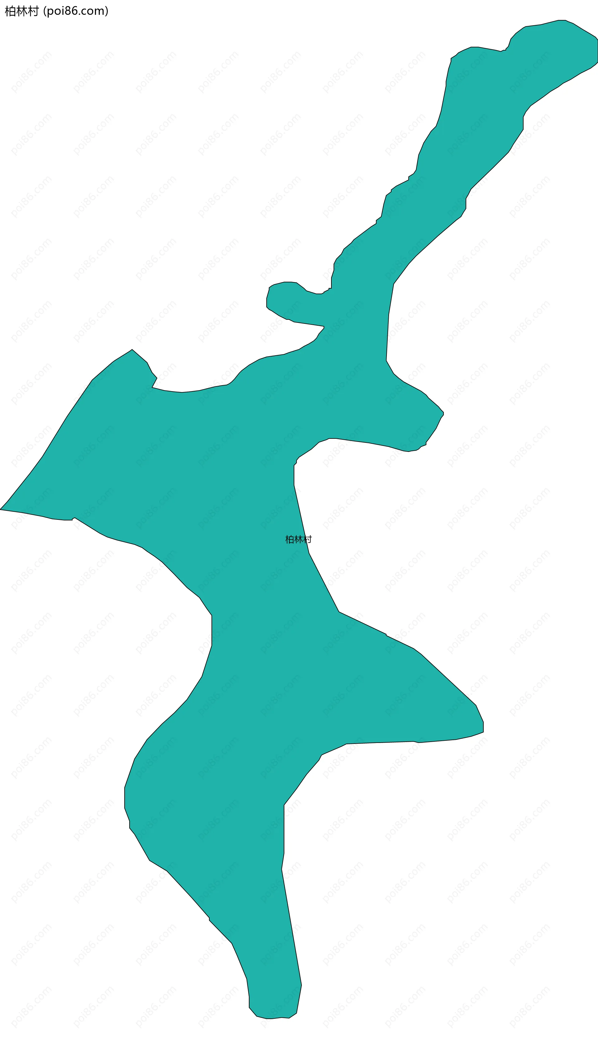 柏林村边界地图