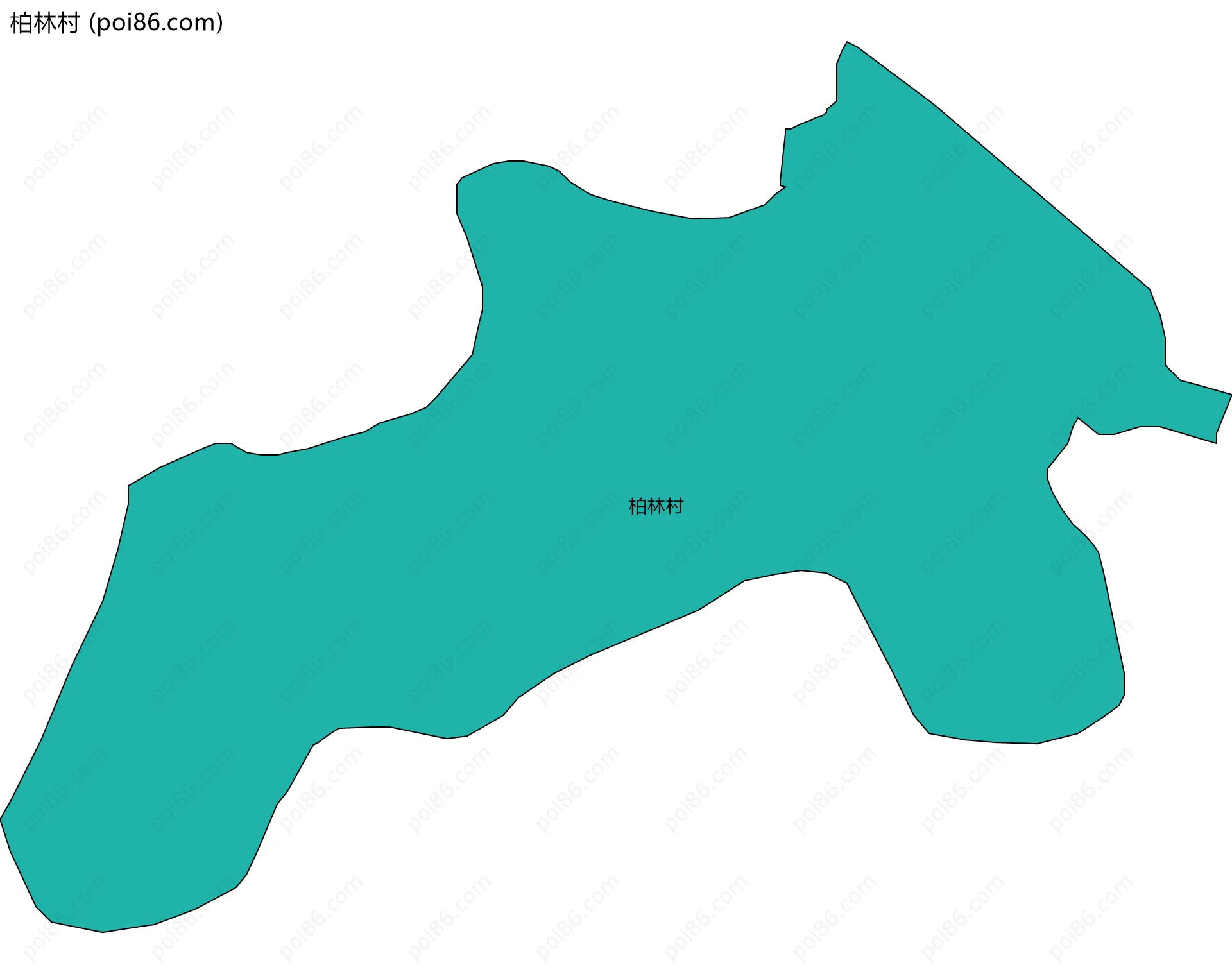 柏林村边界地图