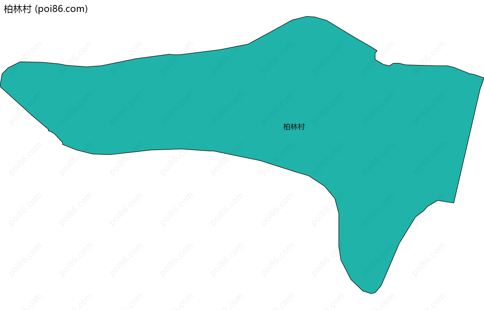 柏林村边界地图