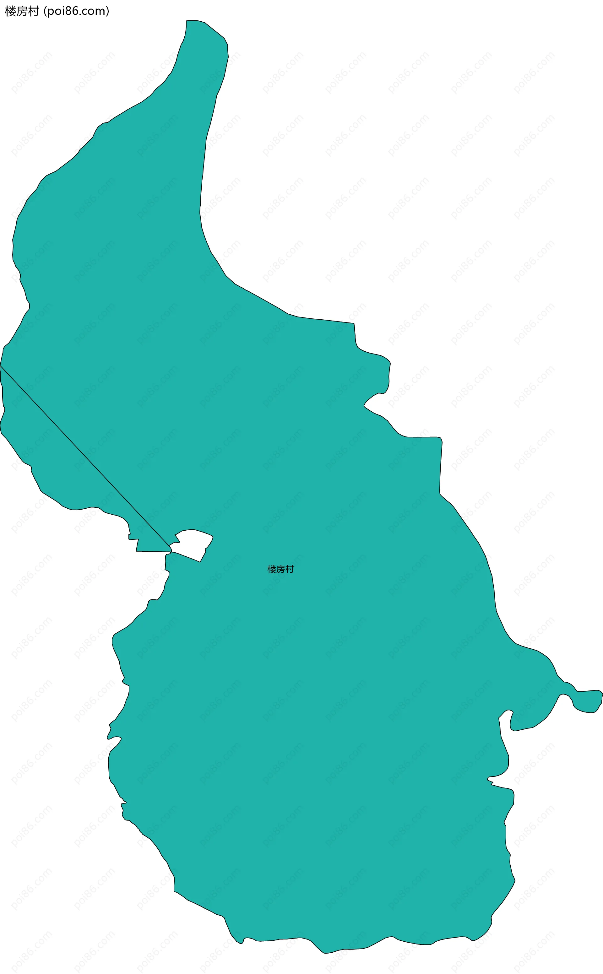 楼房村边界地图