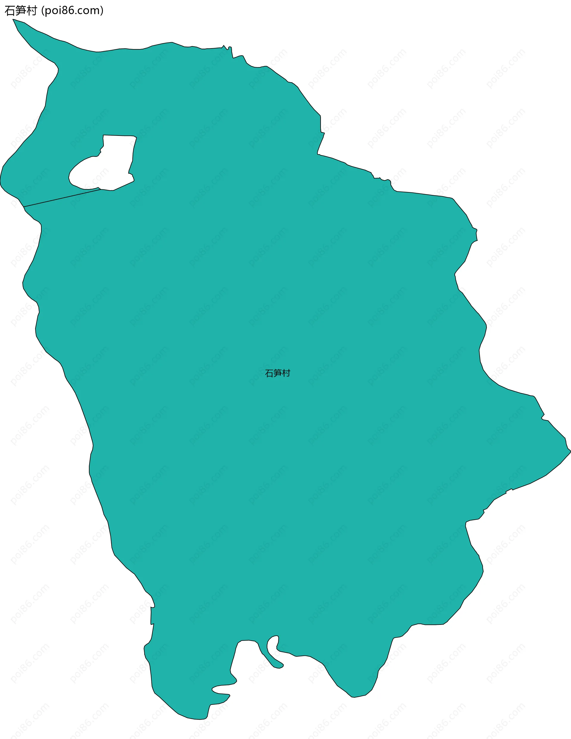 石笋村边界地图