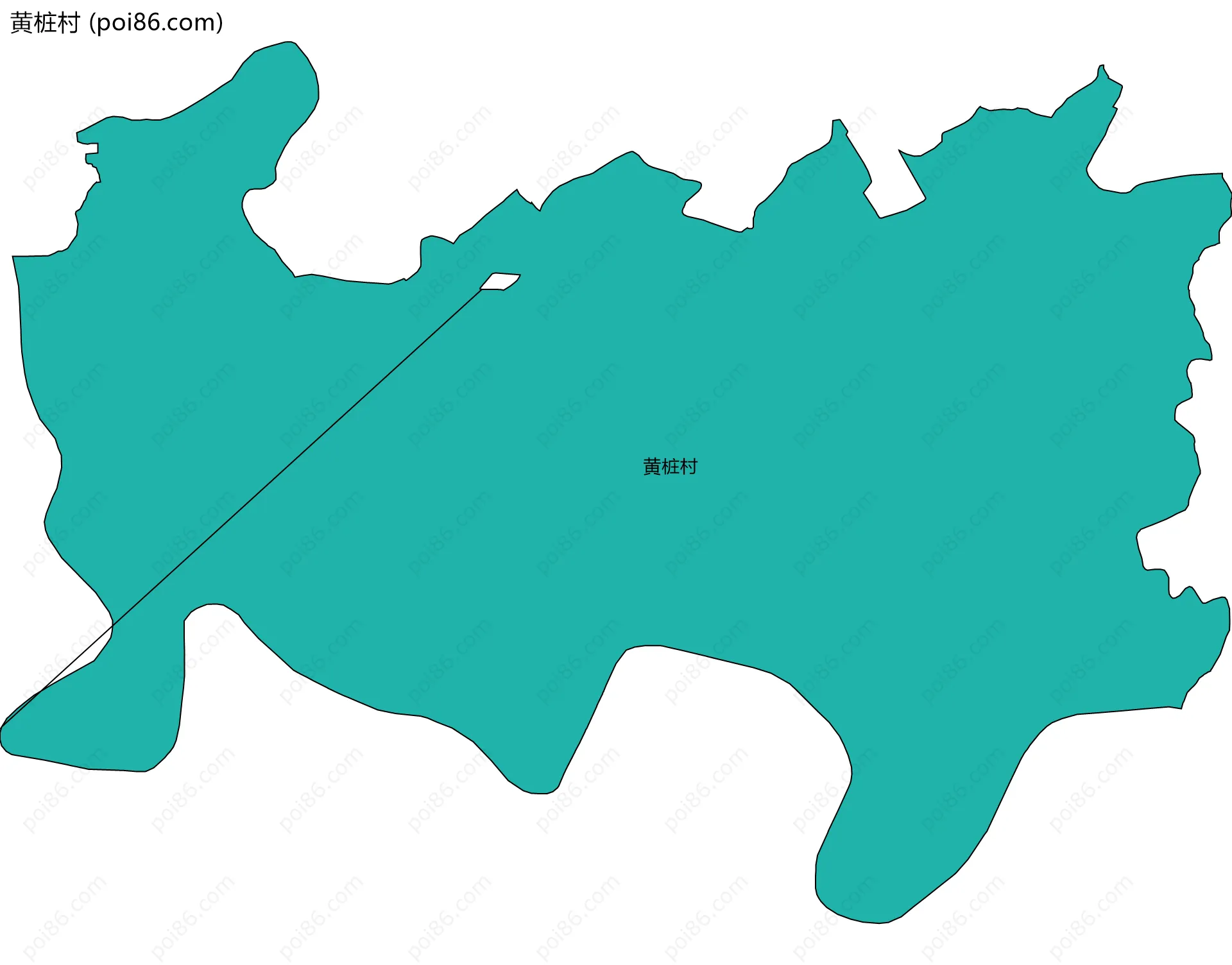 黄桩村边界地图