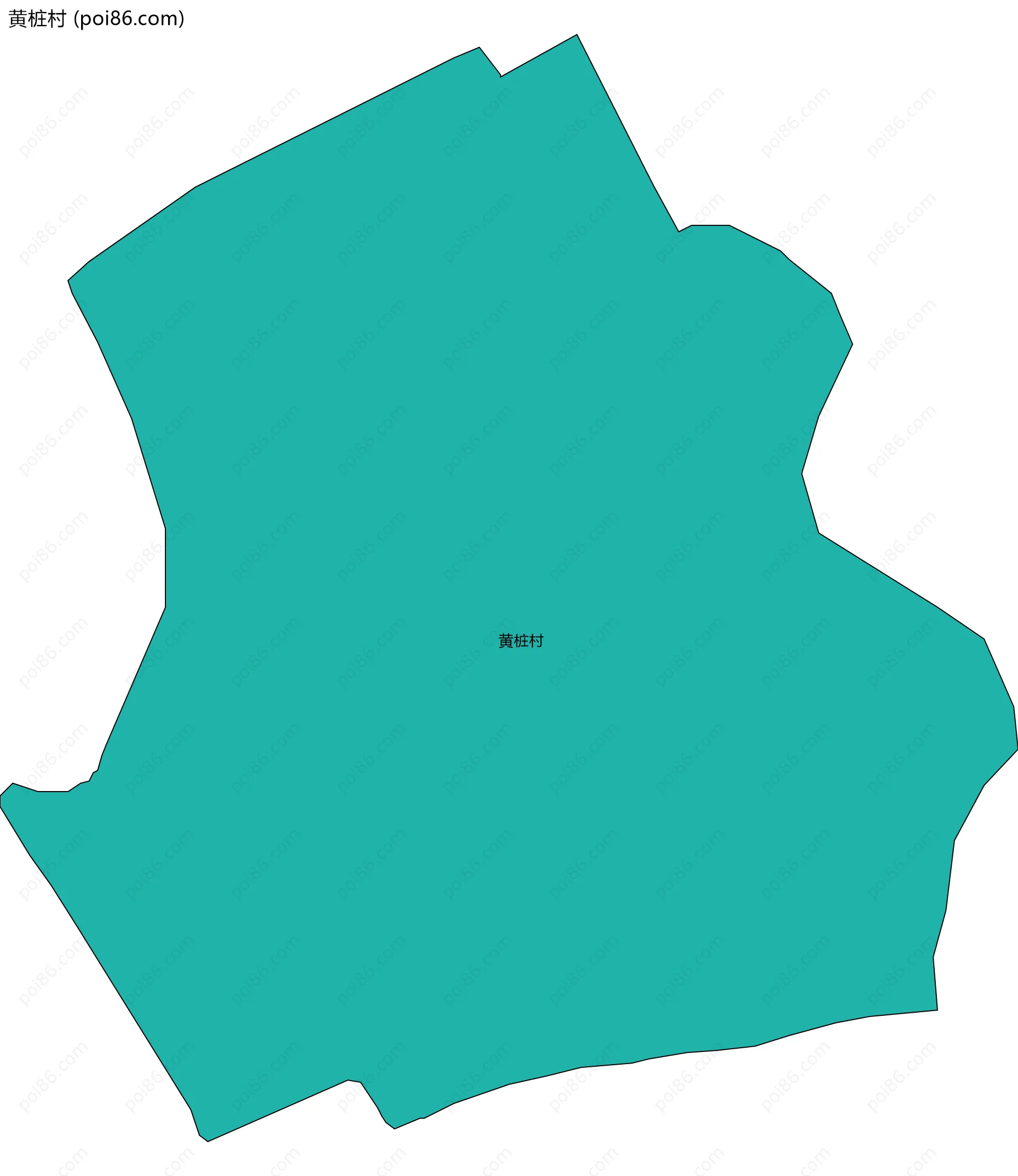 黄桩村边界地图