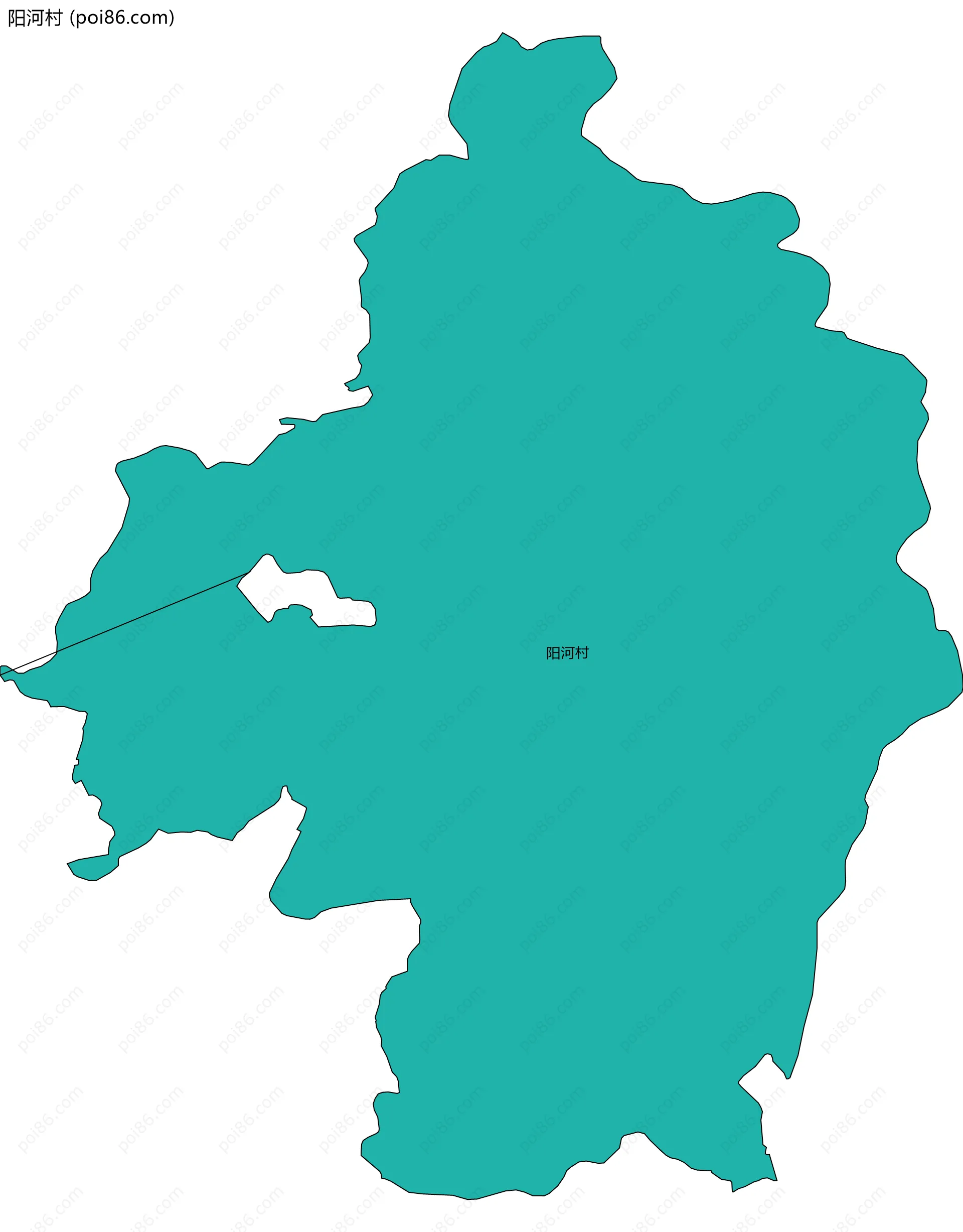 阳河村边界地图