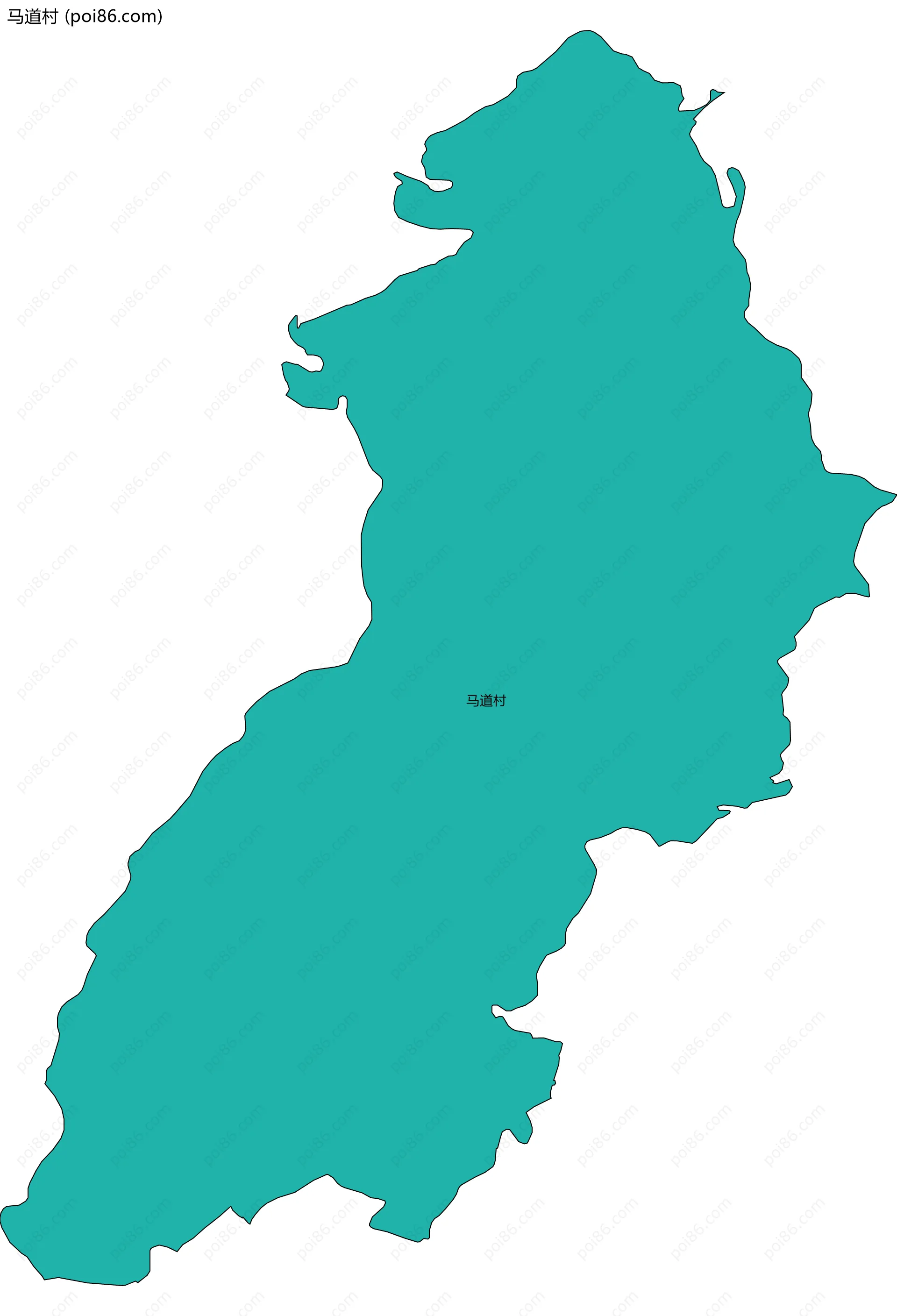 马道村边界地图