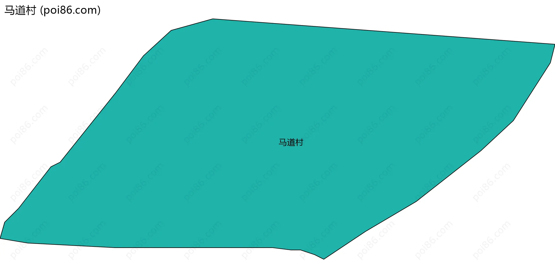 马道村边界地图