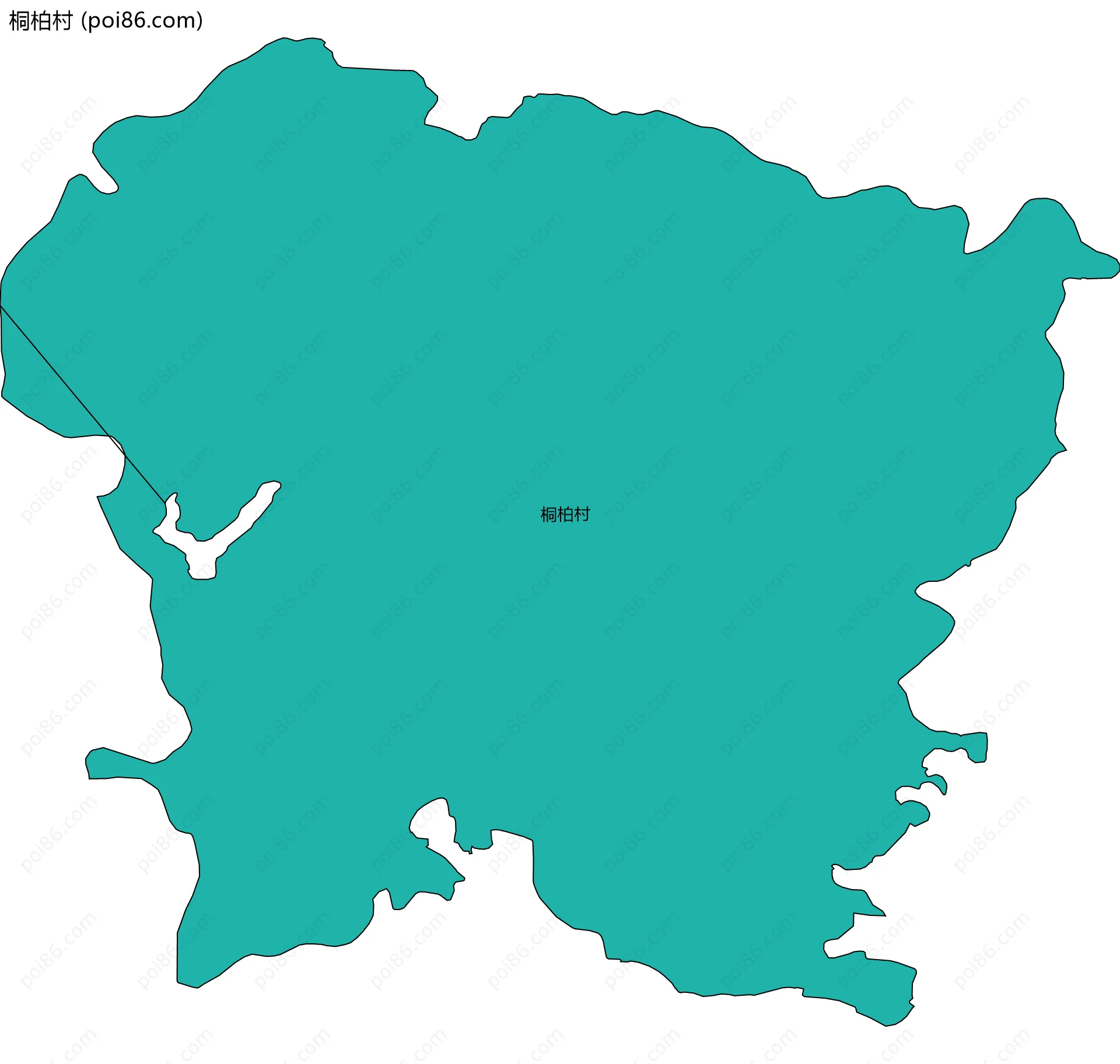 桐柏村边界地图