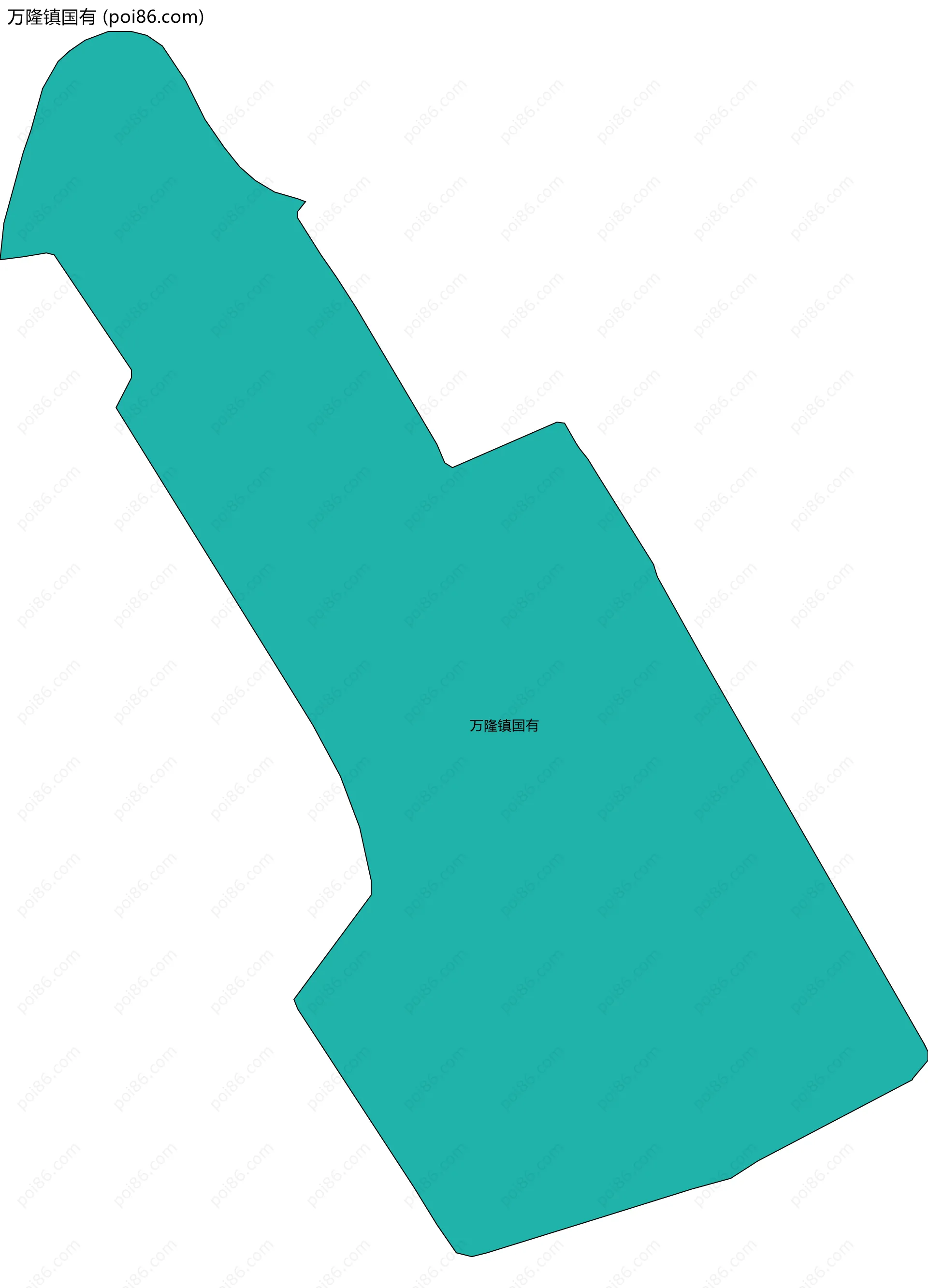 万隆镇国有边界地图