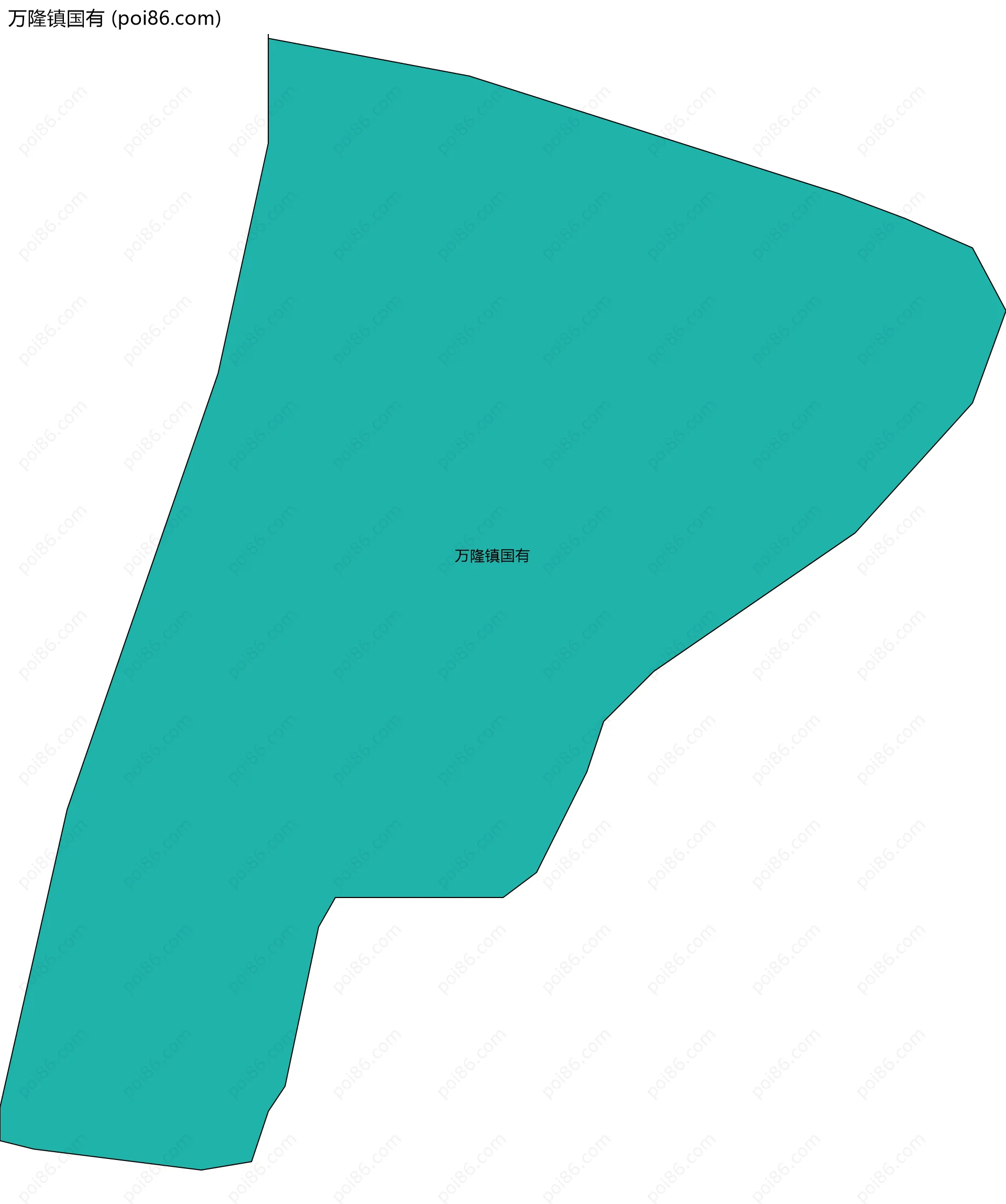 万隆镇国有边界地图