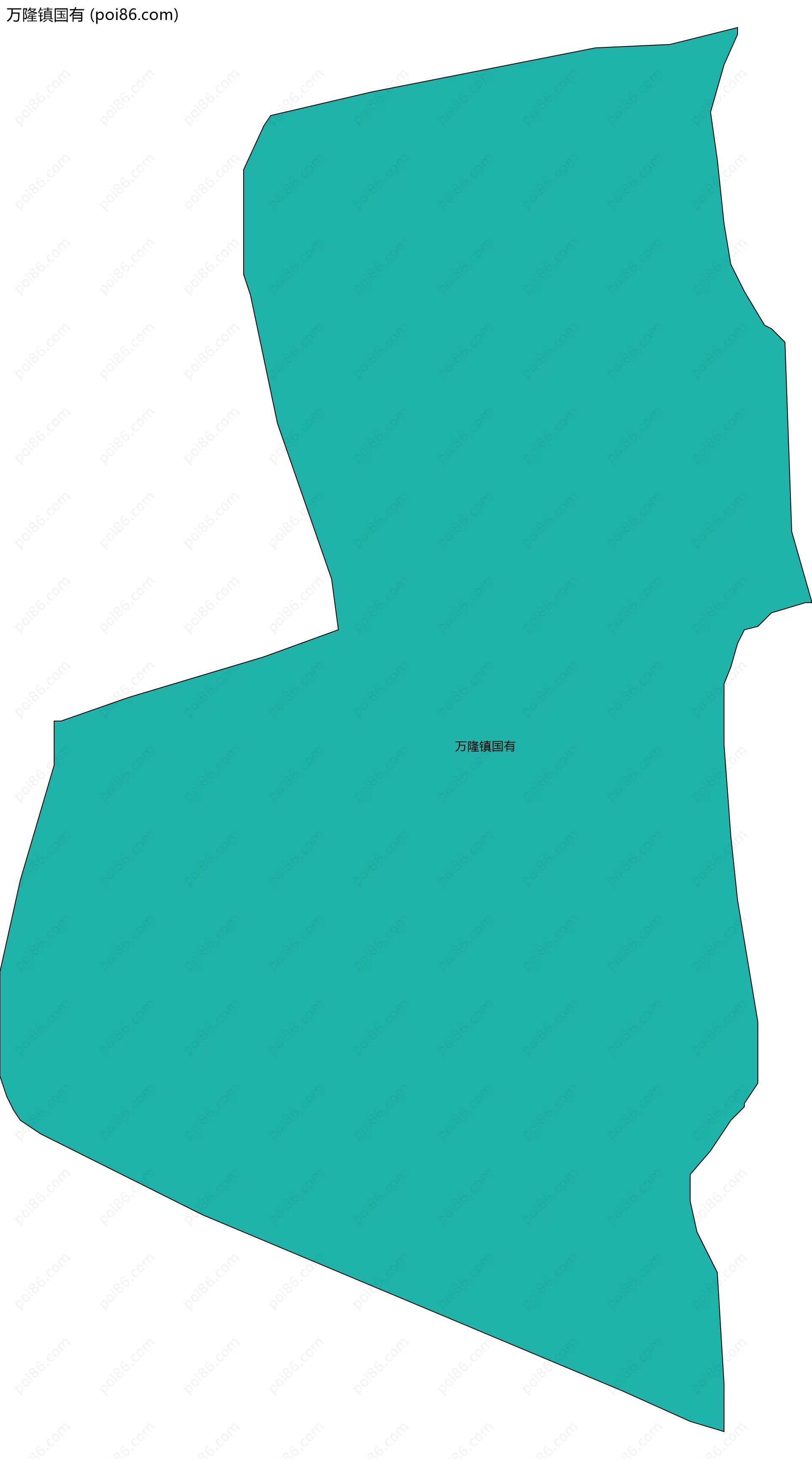 万隆镇国有边界地图