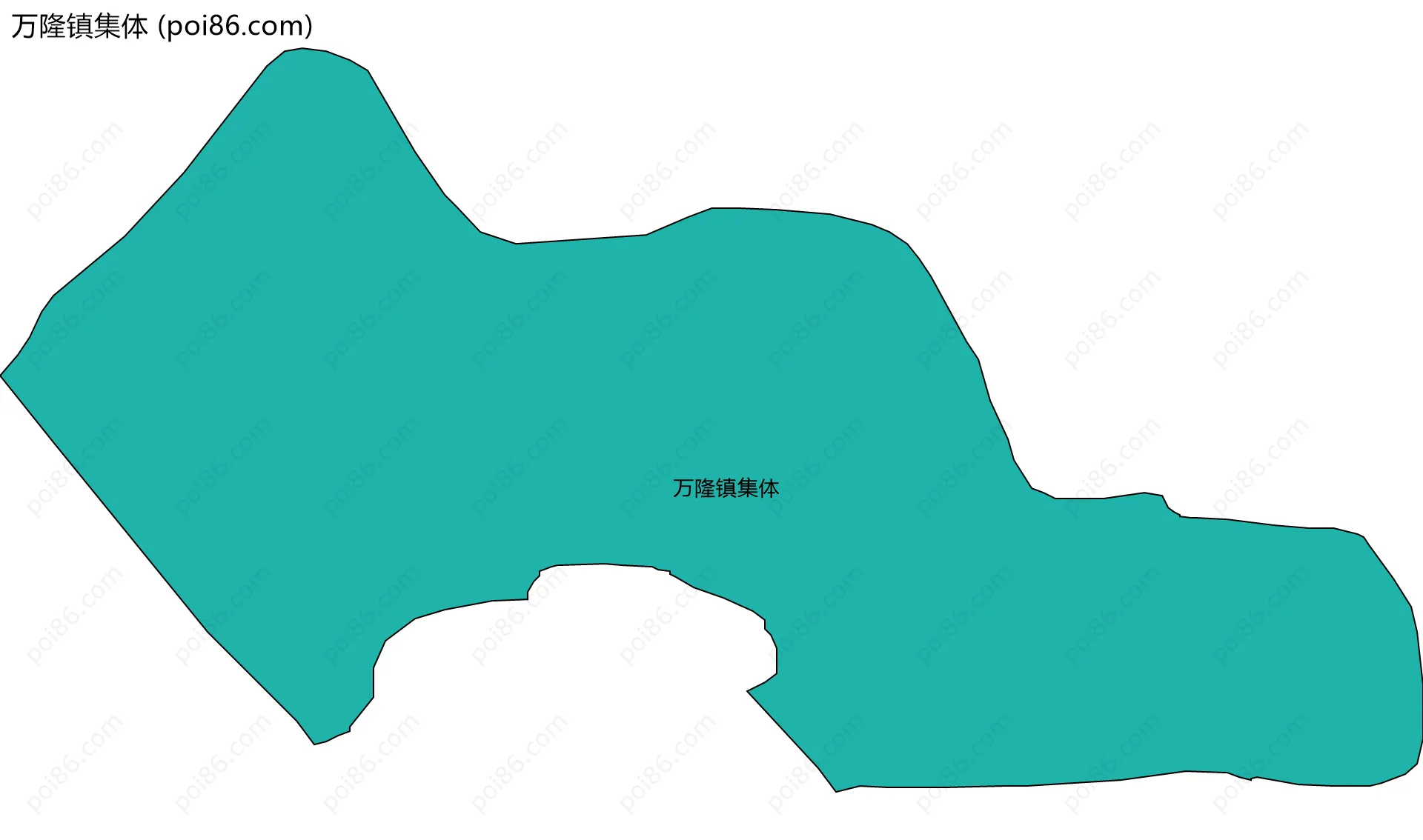 万隆镇集体边界地图