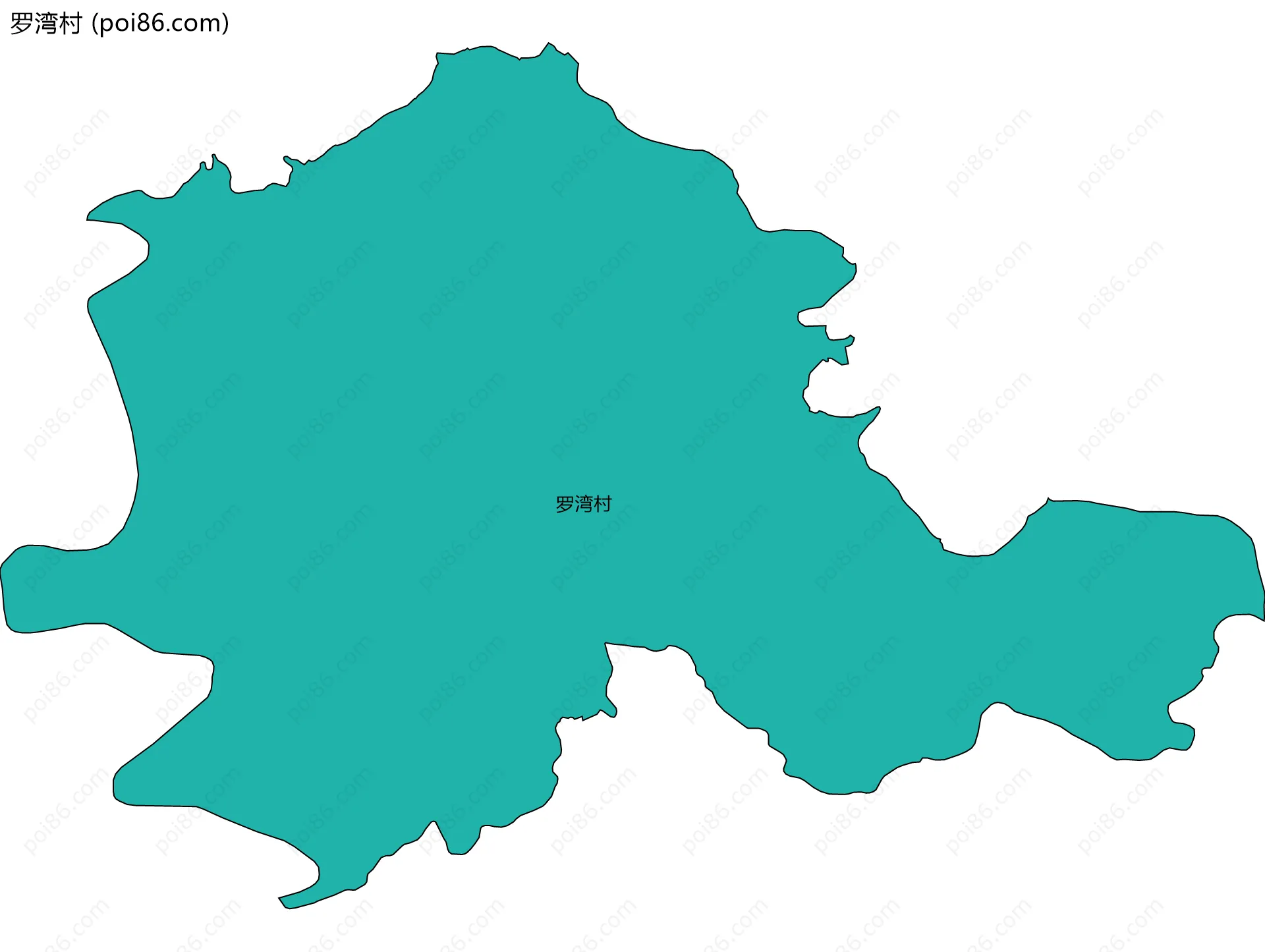 罗湾村边界地图