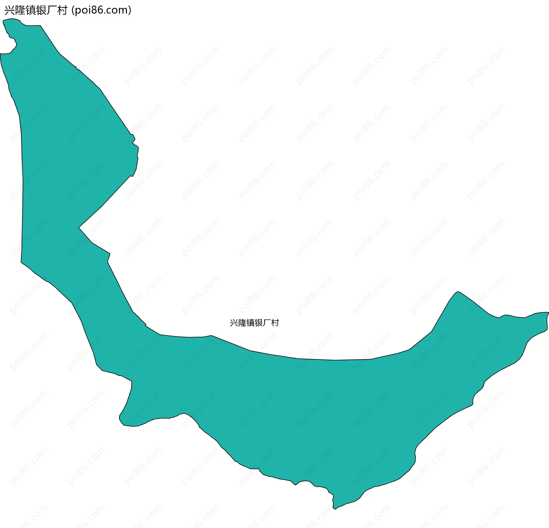 兴隆镇银厂村边界地图