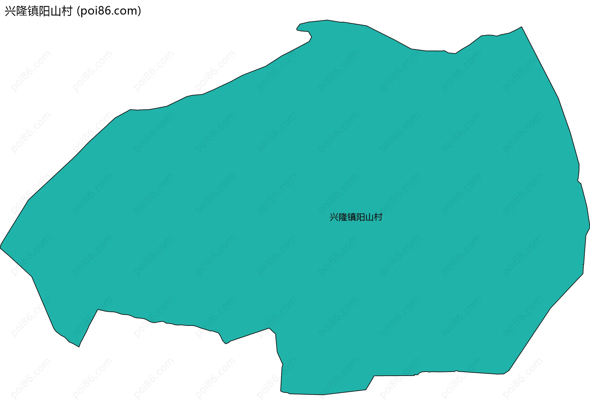 兴隆镇阳山村边界地图