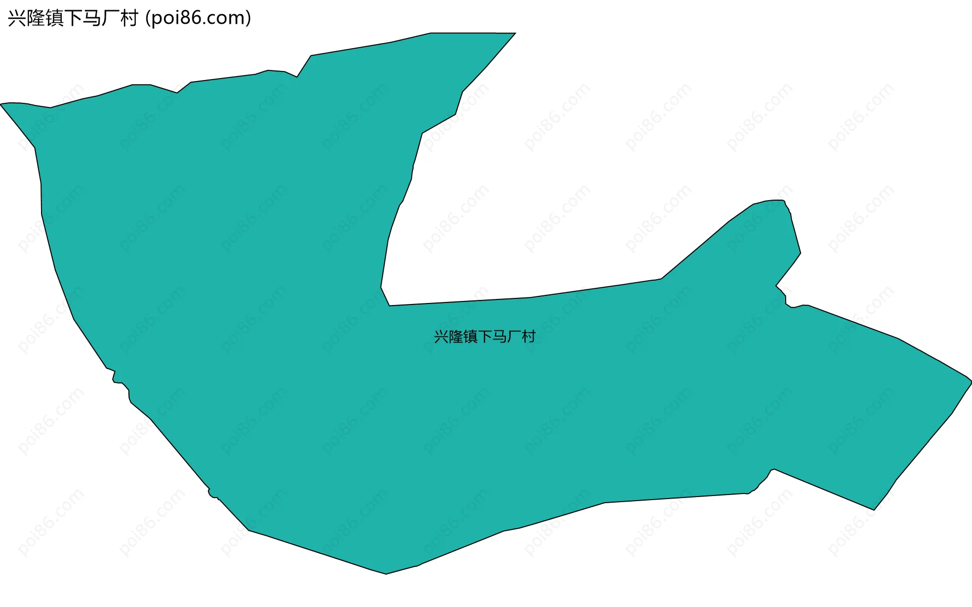 兴隆镇下马厂村边界地图