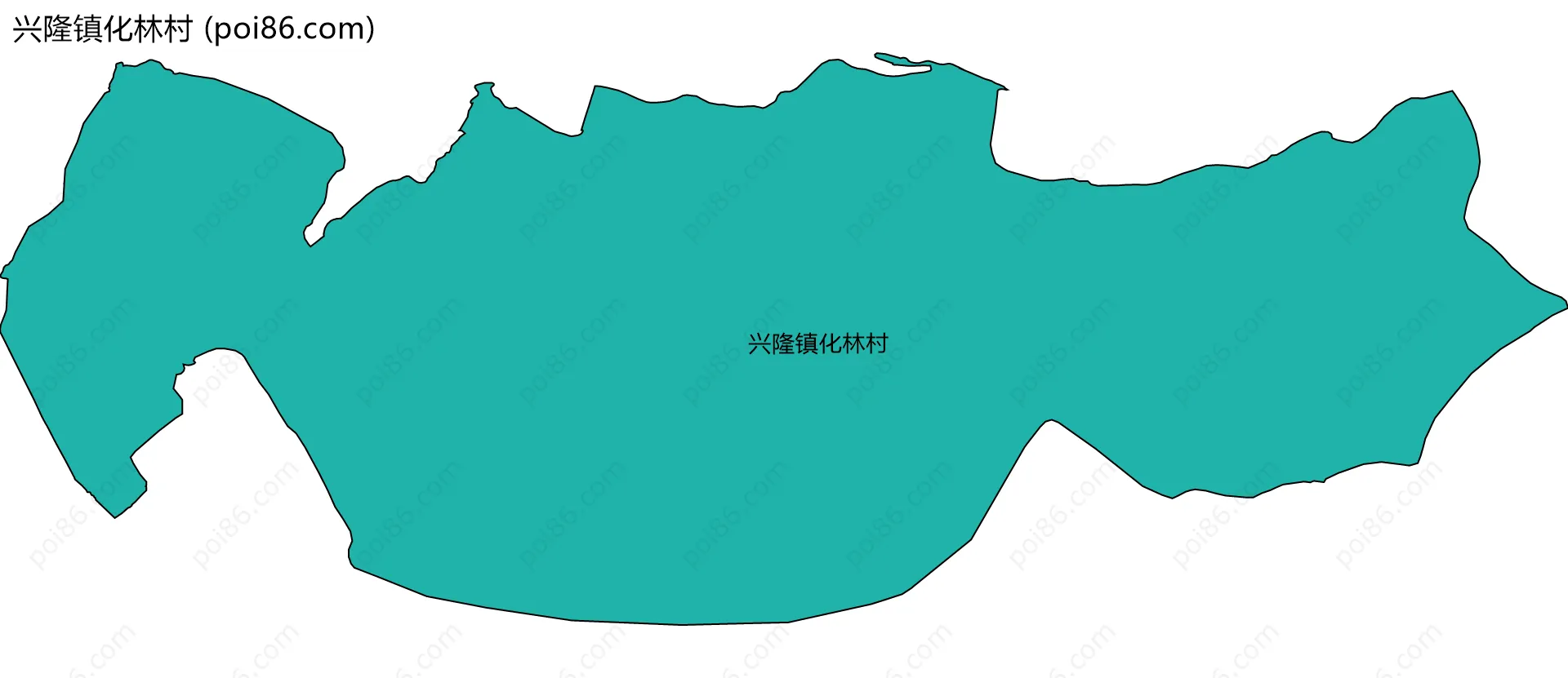 兴隆镇化林村边界地图