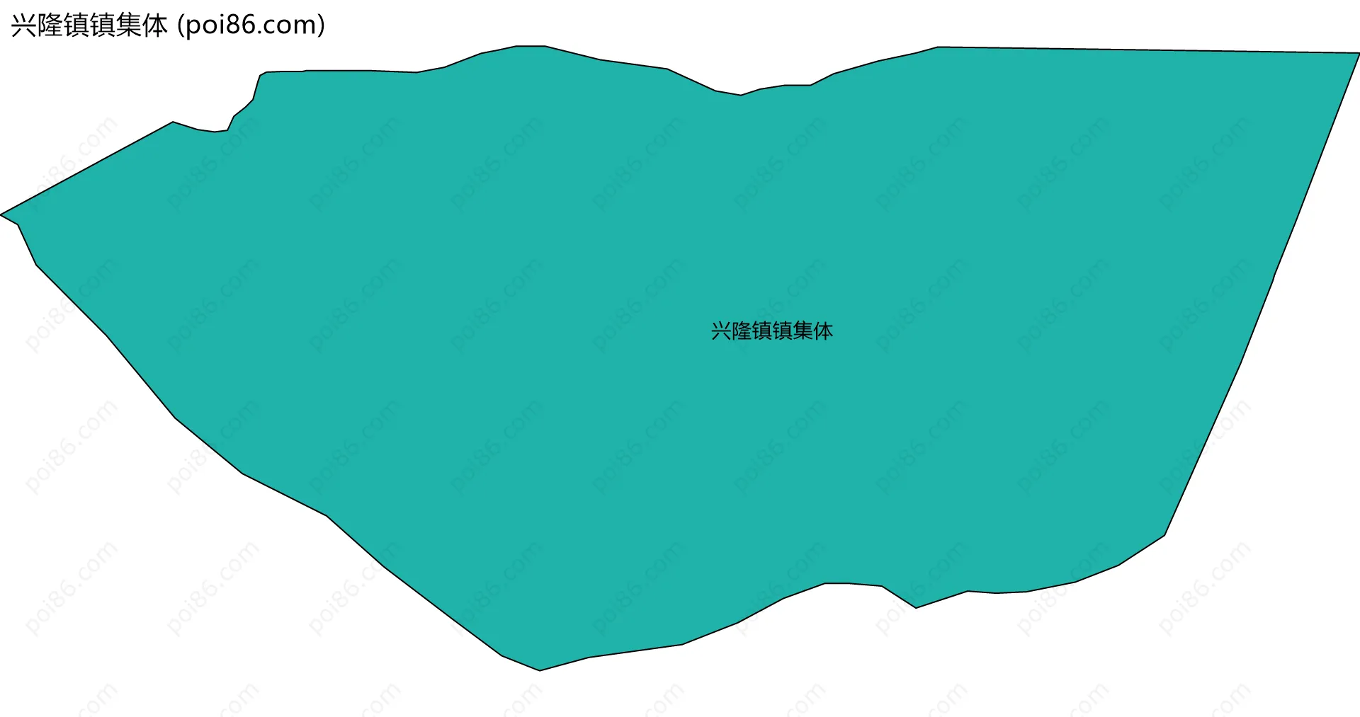 兴隆镇镇集体边界地图