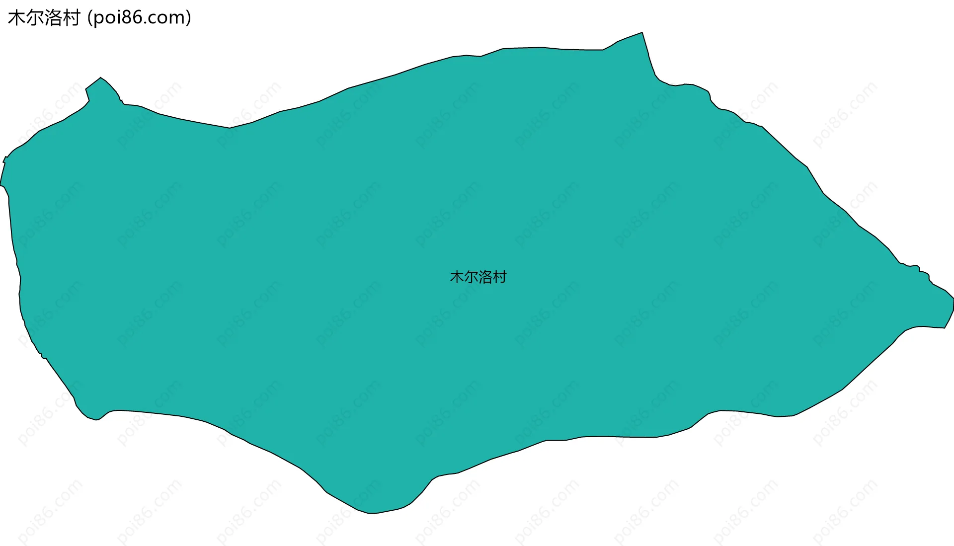 木尔洛村边界地图