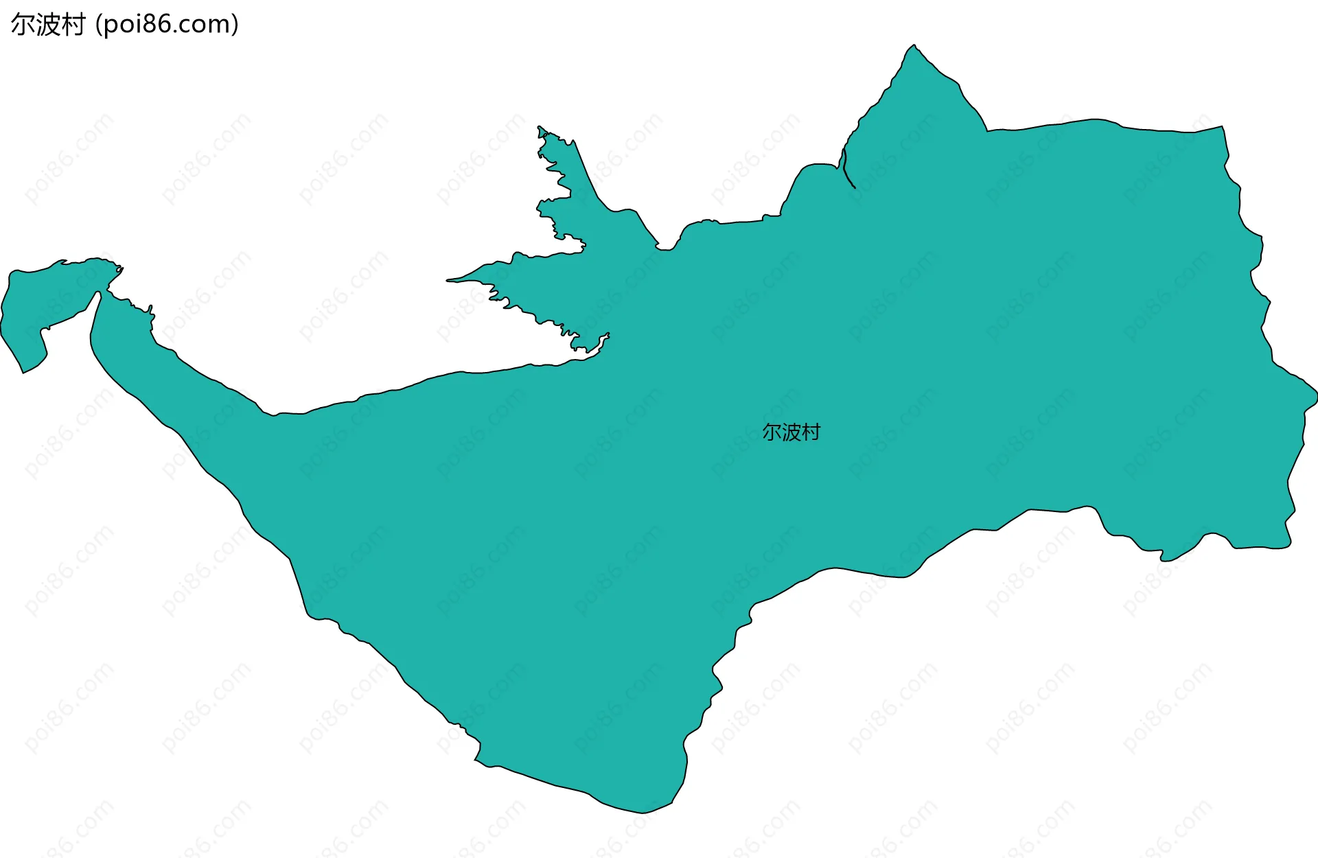 尔波村边界地图