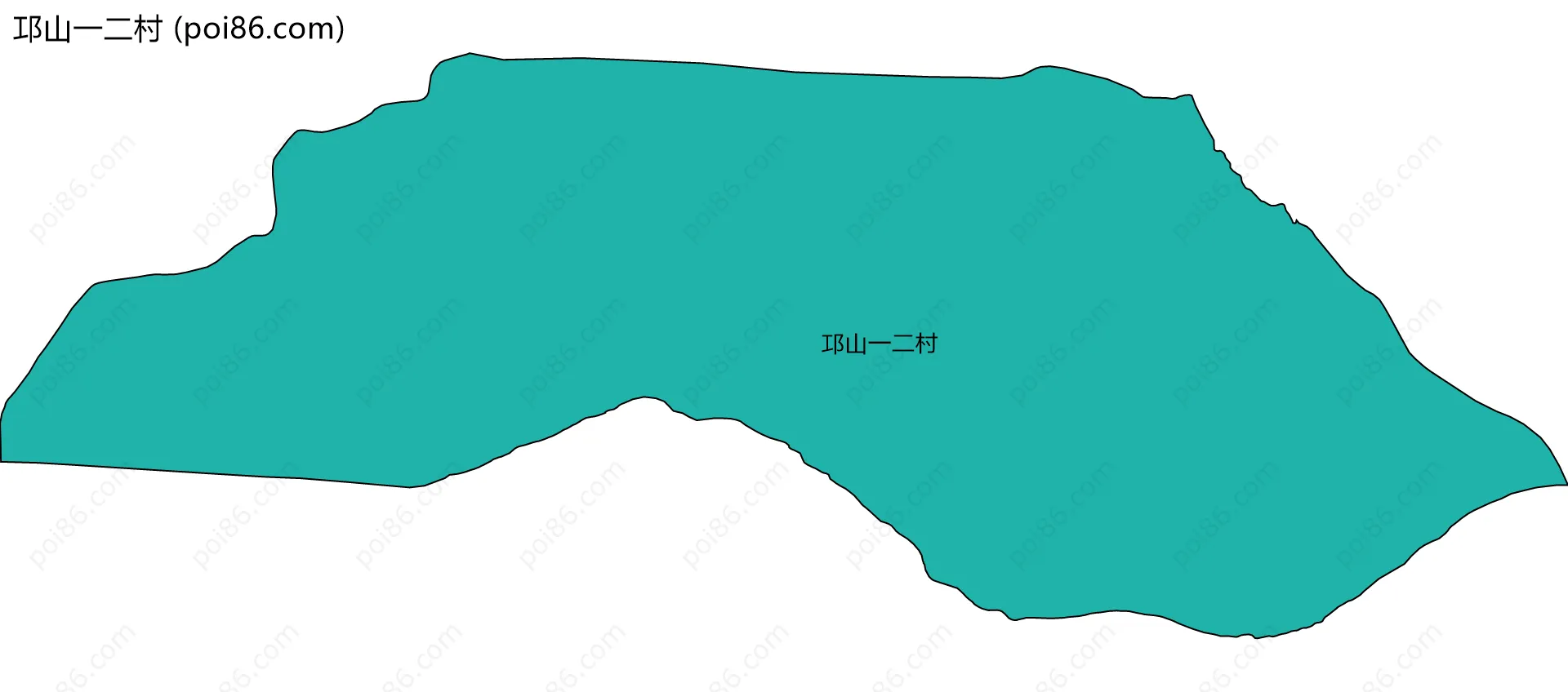 邛山一二村边界地图