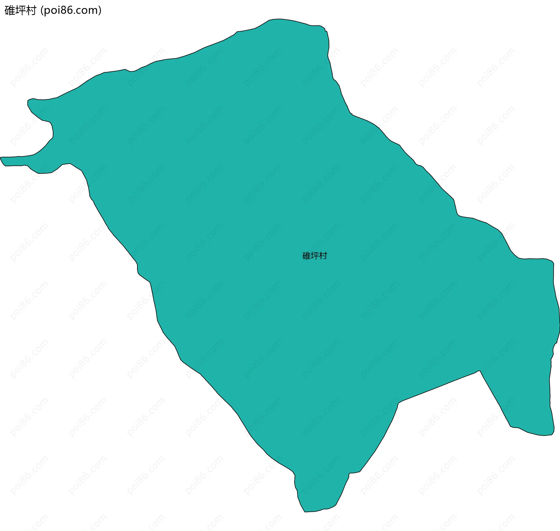 碓坪村边界地图