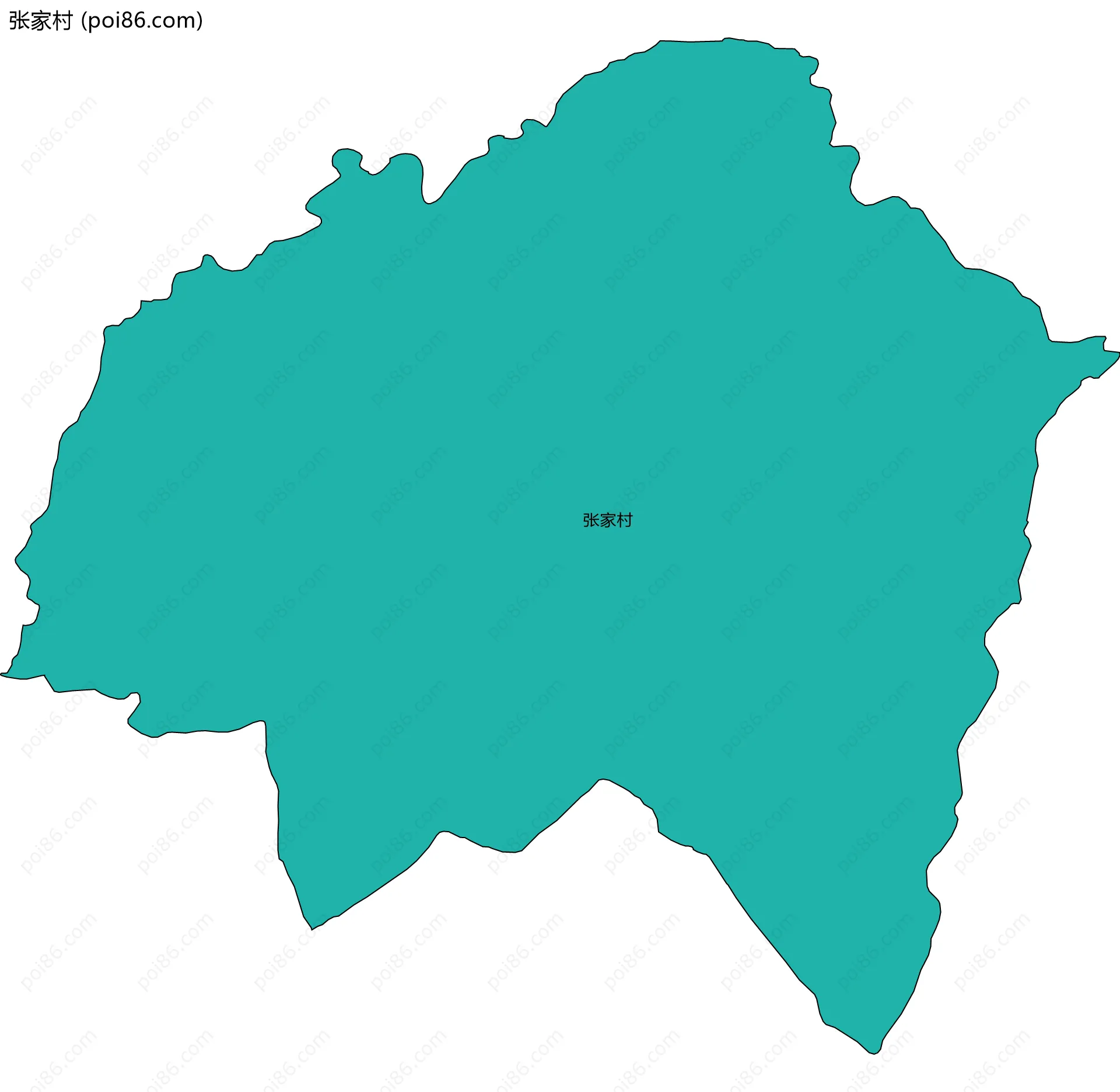 张家村边界地图