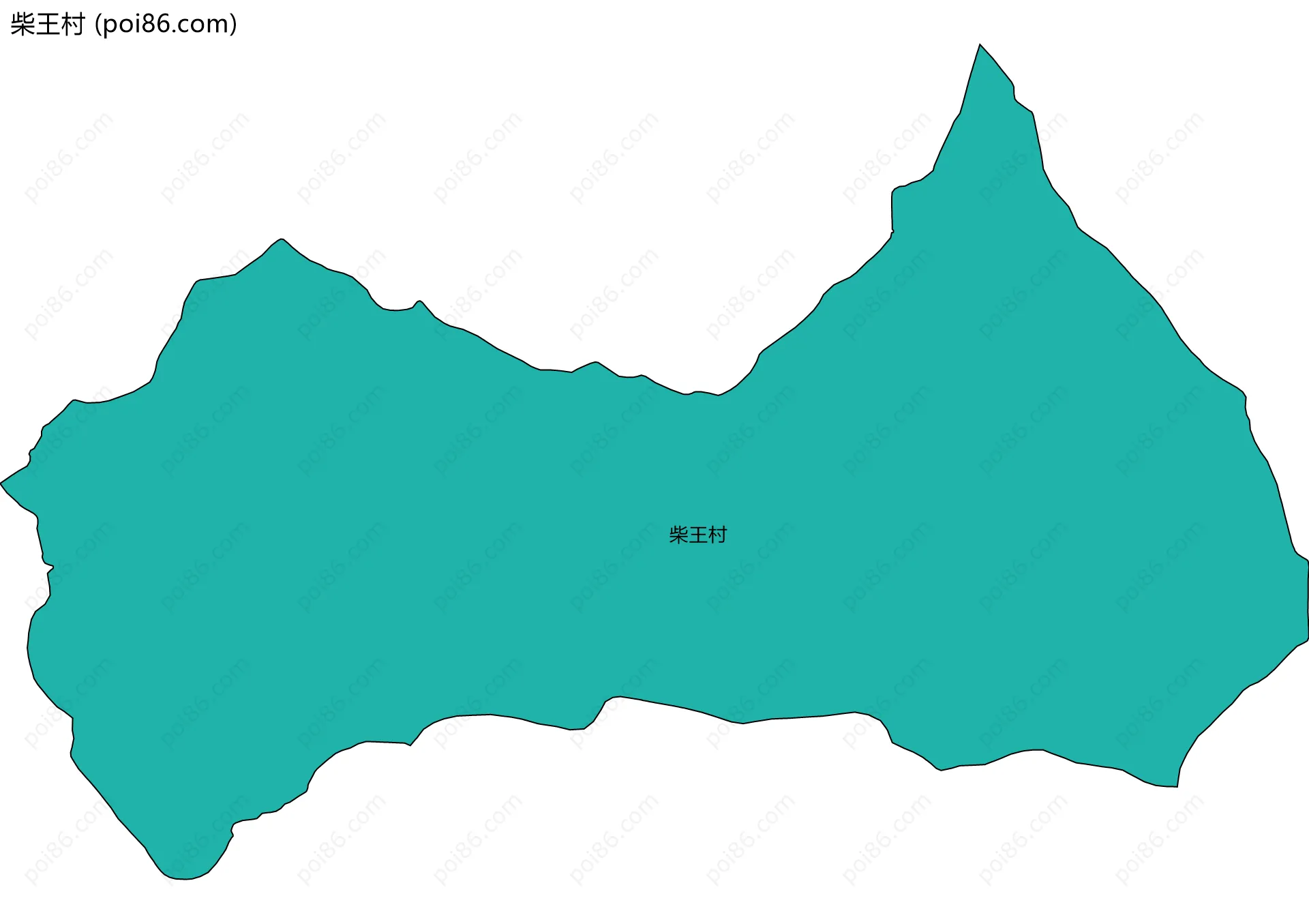 柴王村边界地图