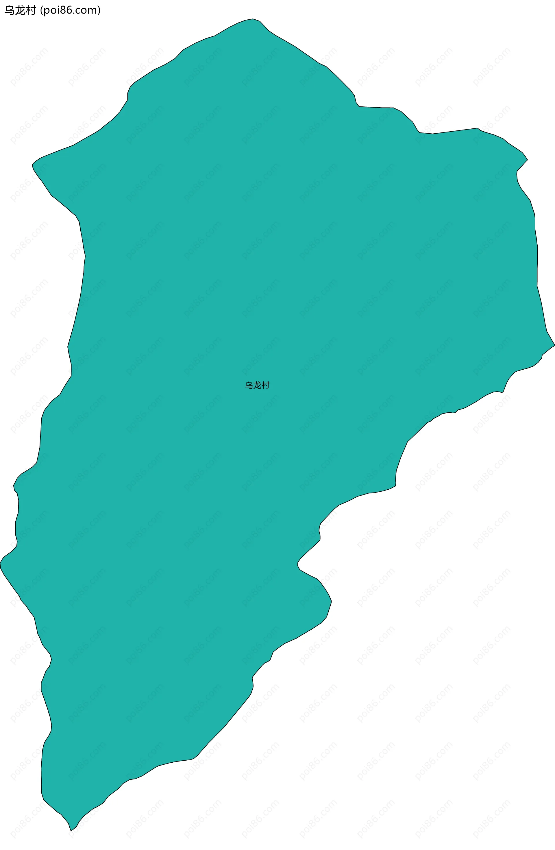 乌龙村边界地图