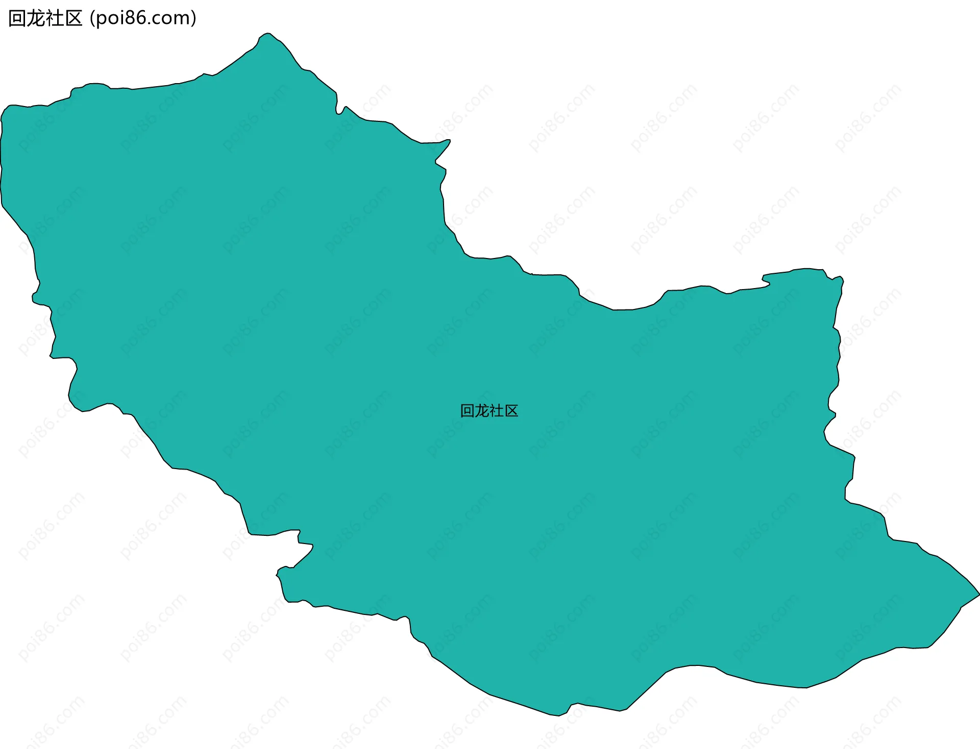 回龙社区边界地图