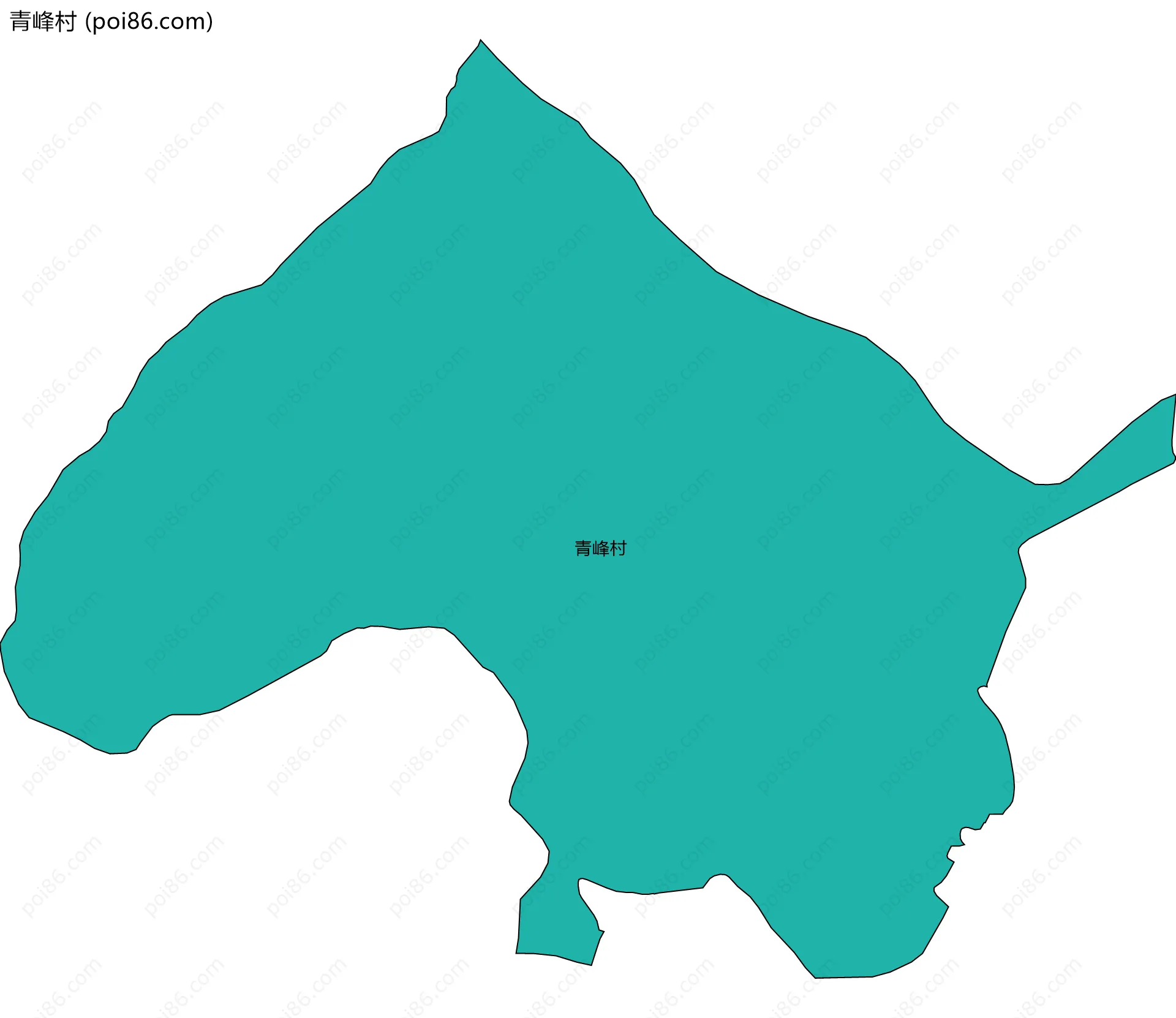 青峰村边界地图