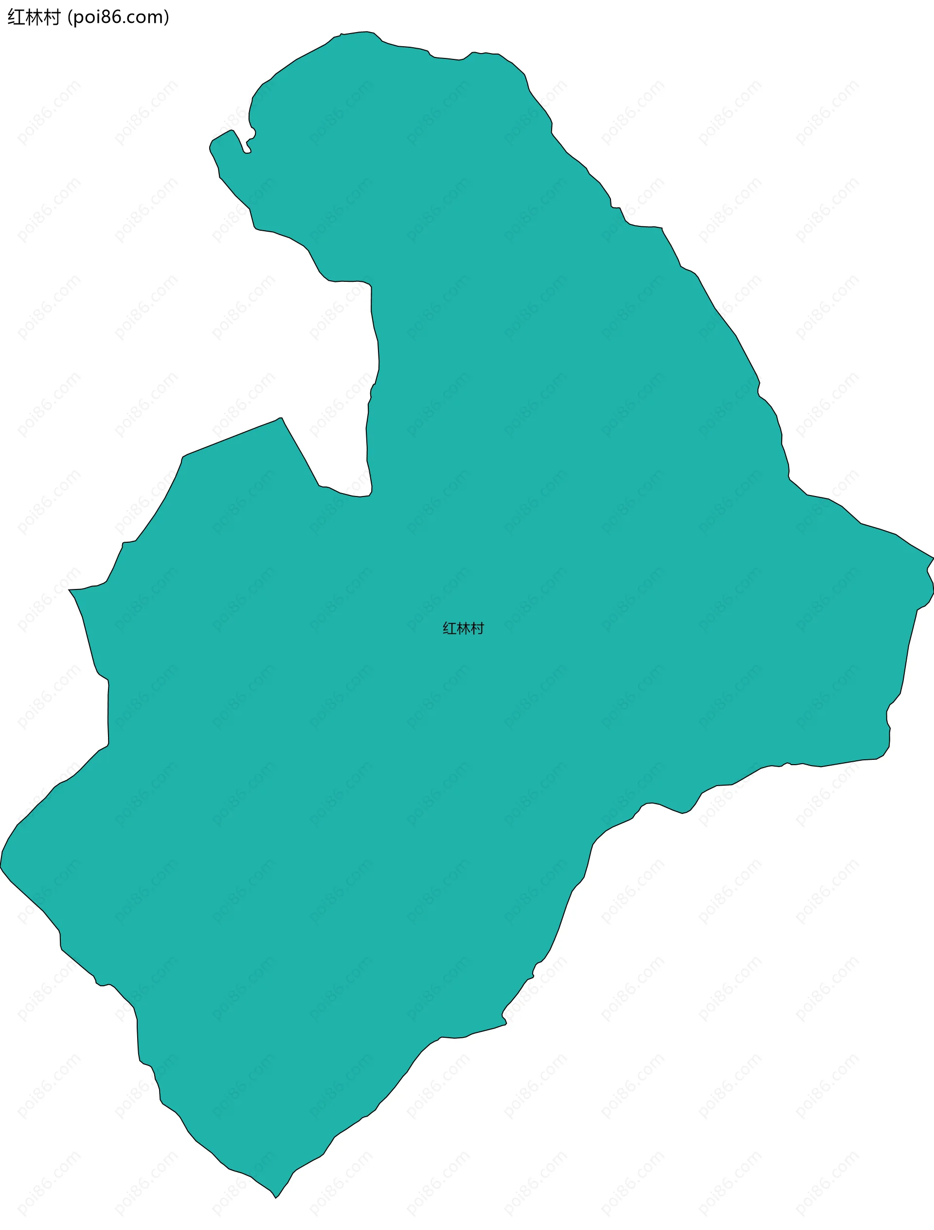 红林村边界地图