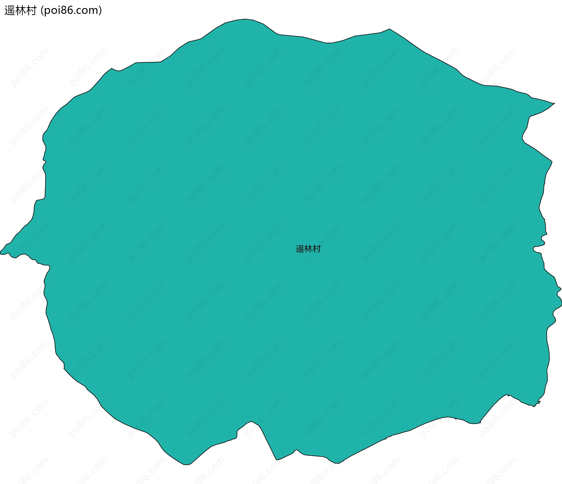 遥林村边界地图