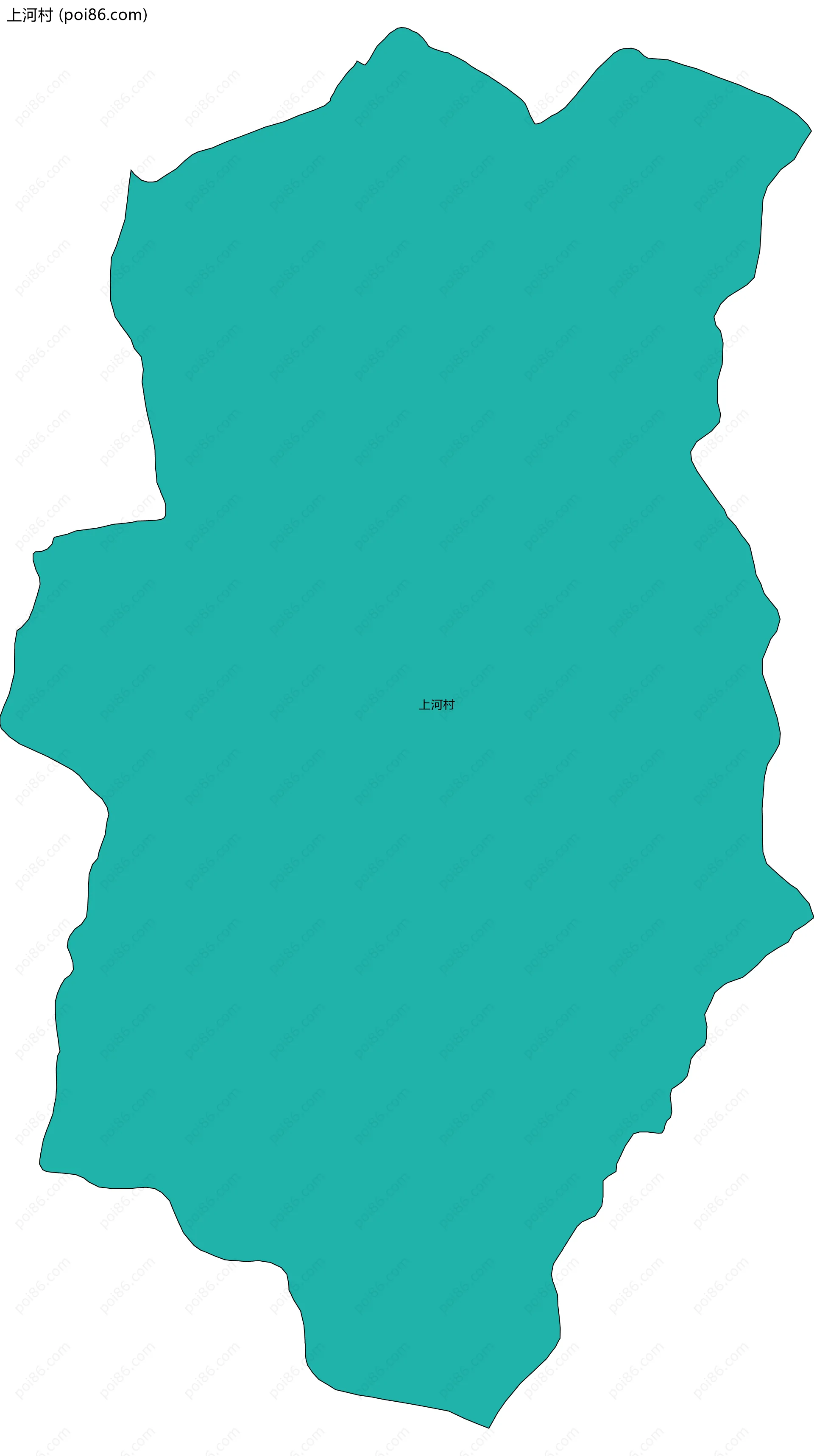 上河村边界地图