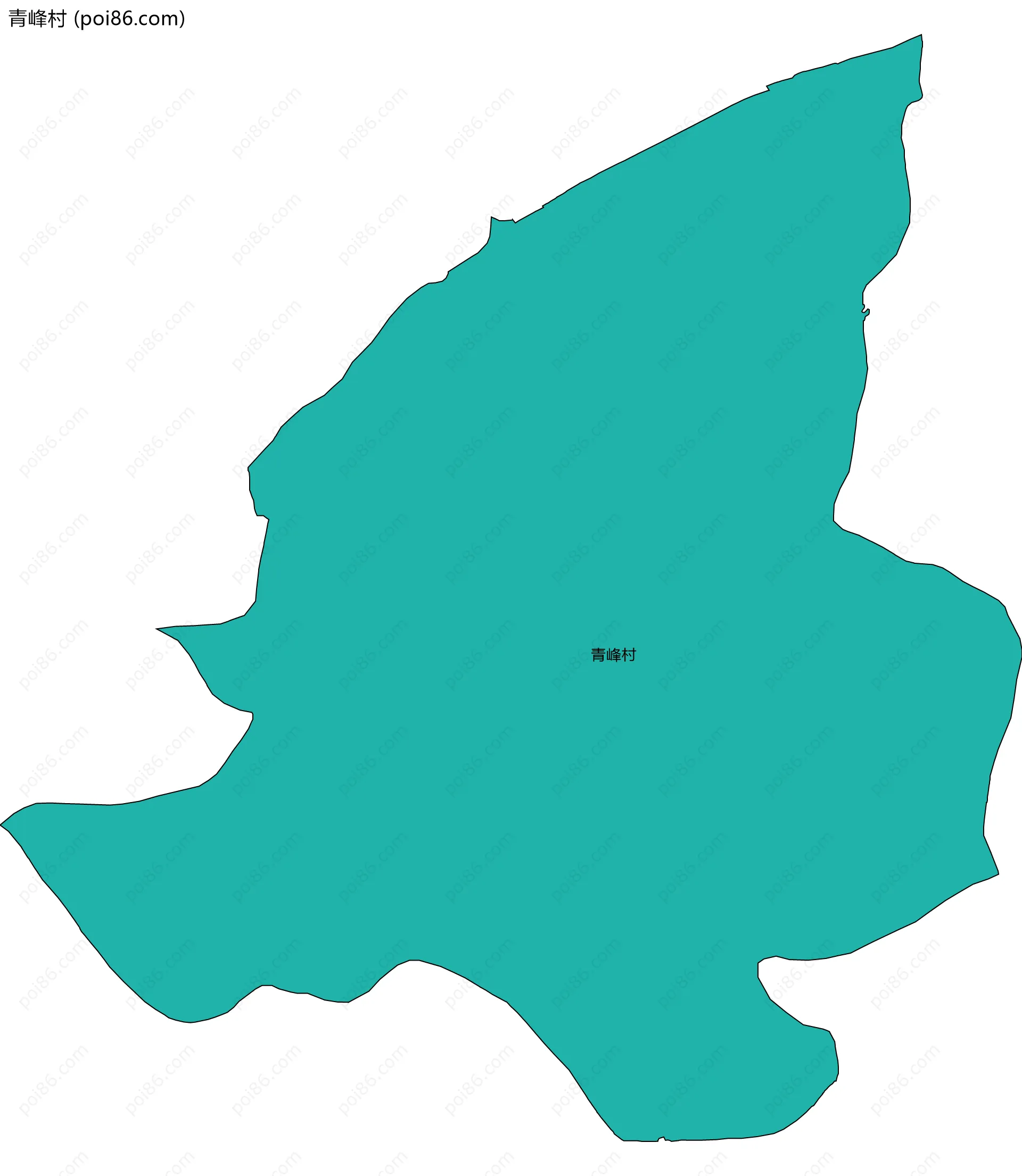 青峰村边界地图