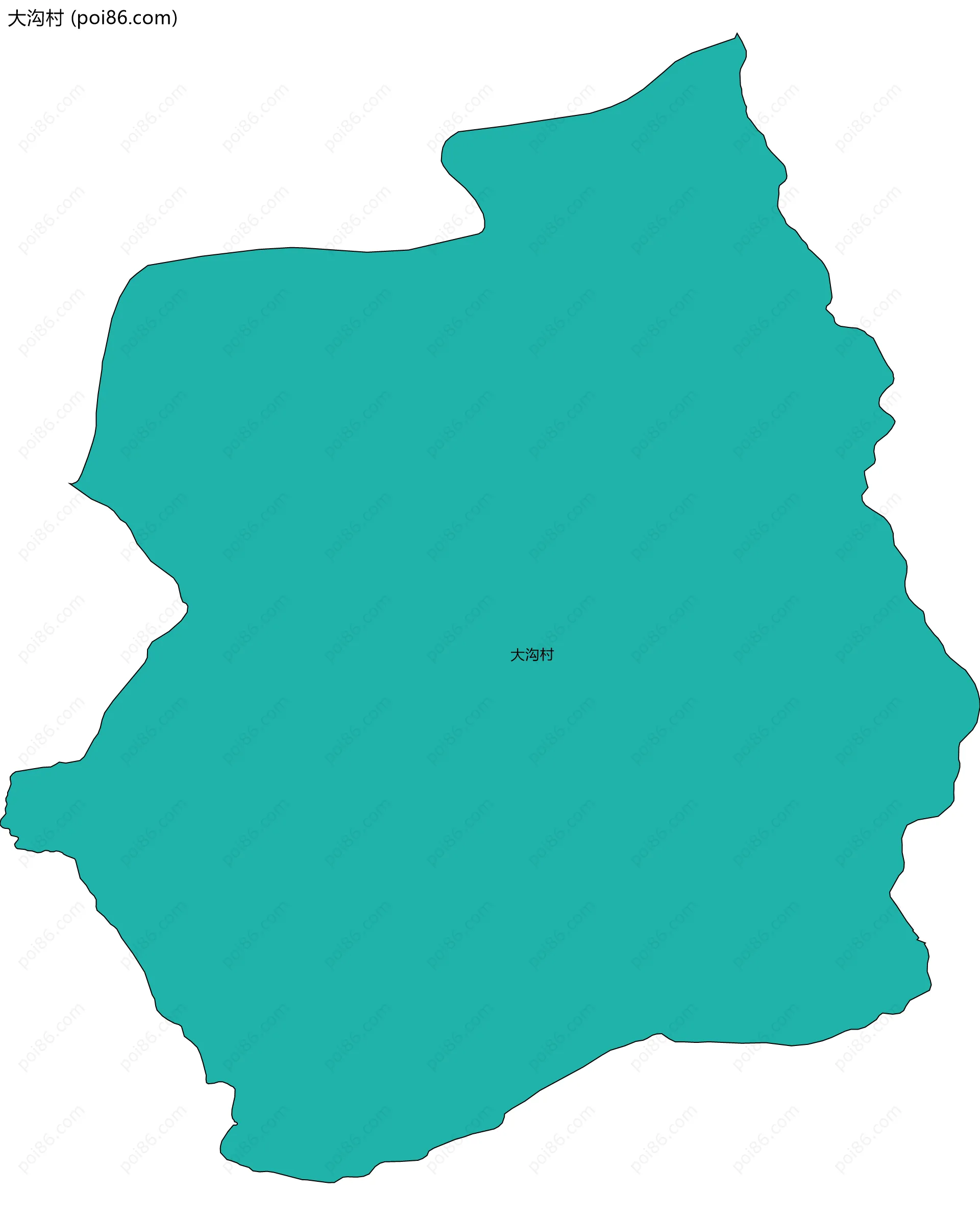 大沟村边界地图