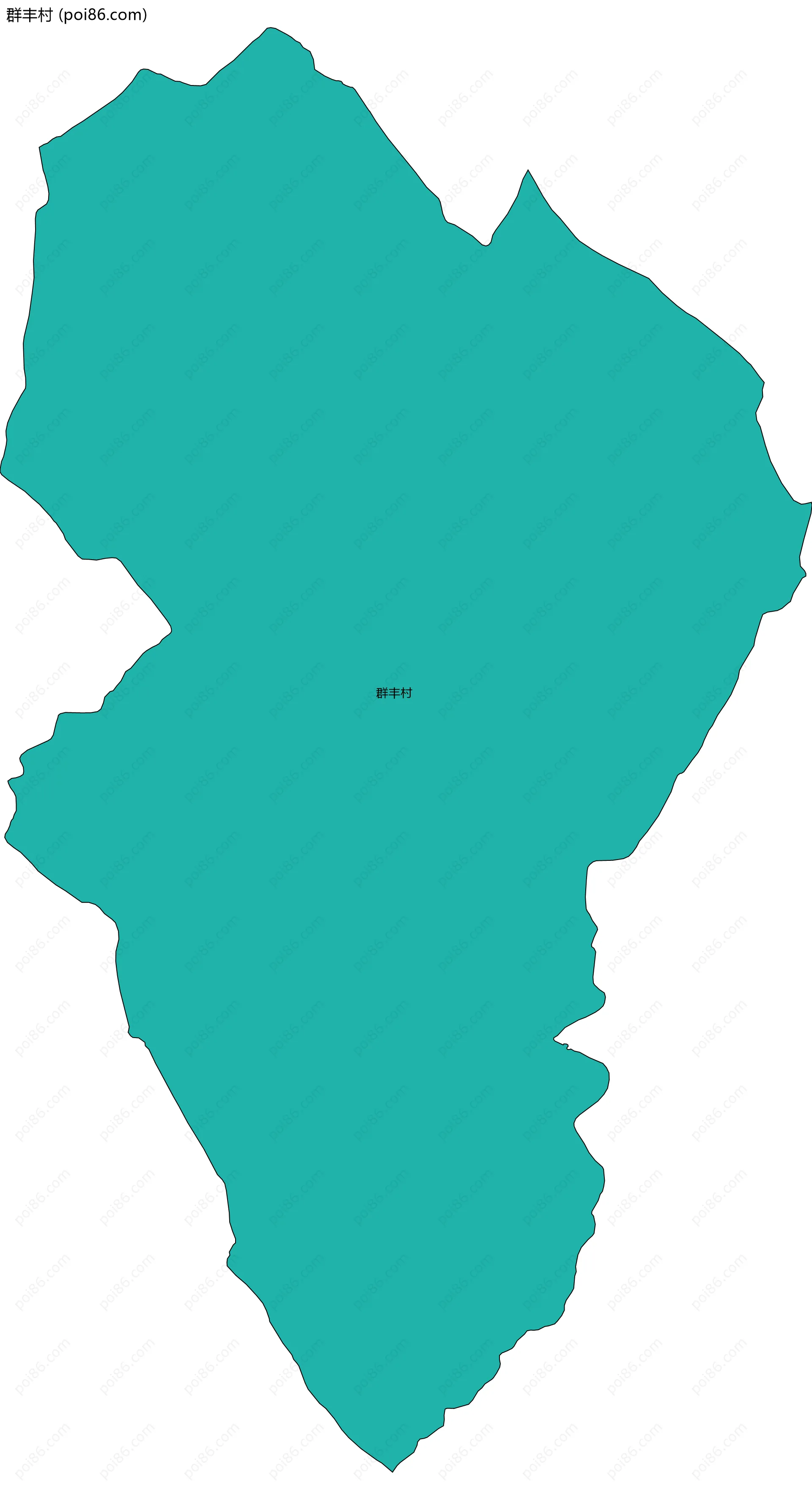 群丰村边界地图