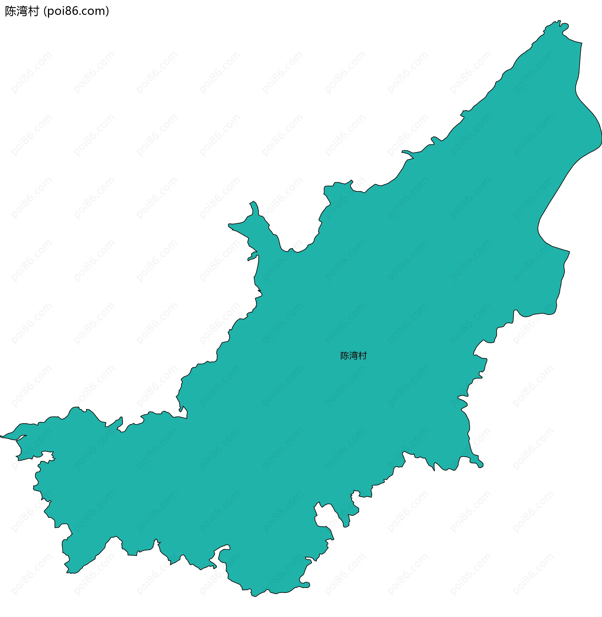 陈湾村边界地图