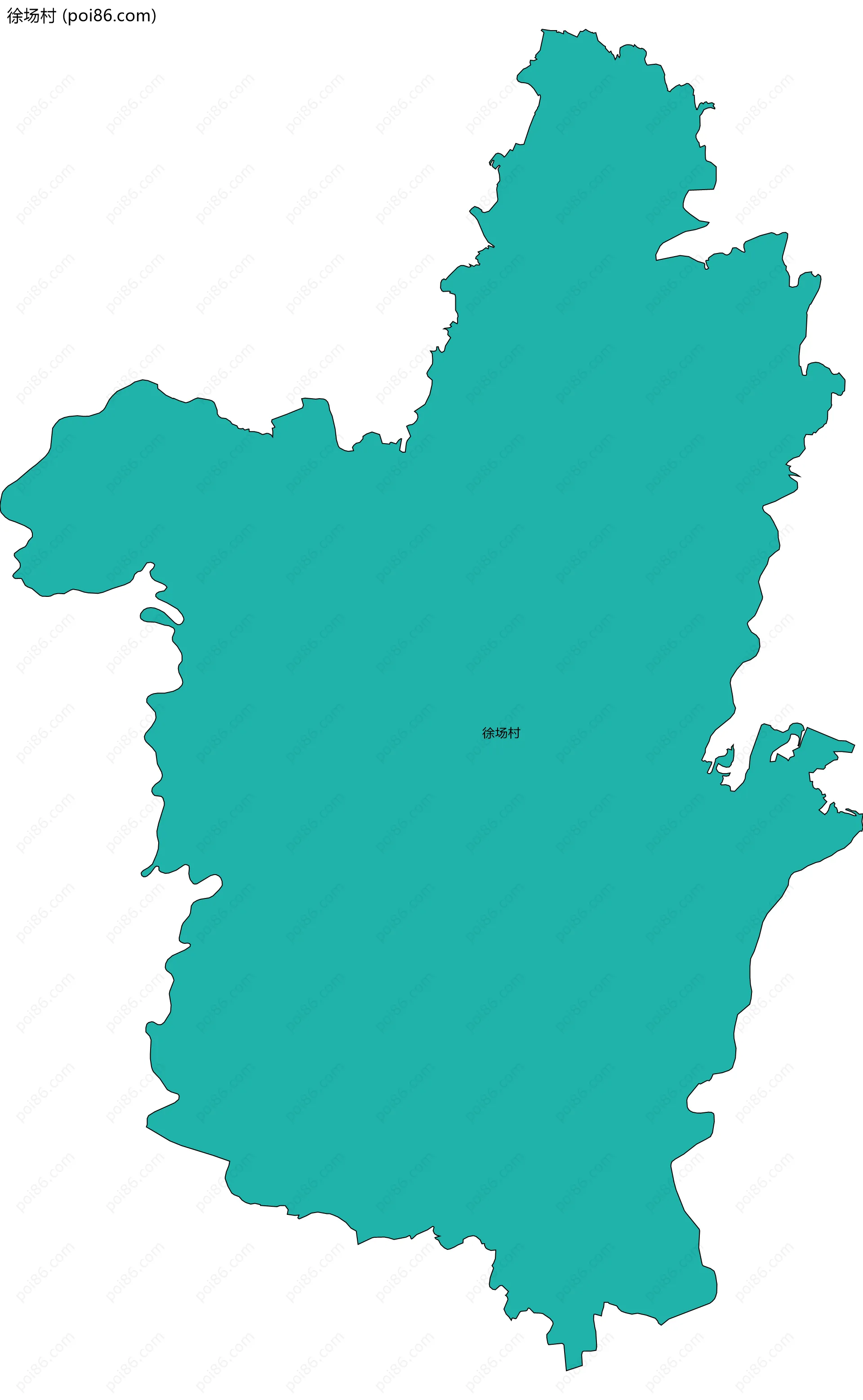 徐场村边界地图