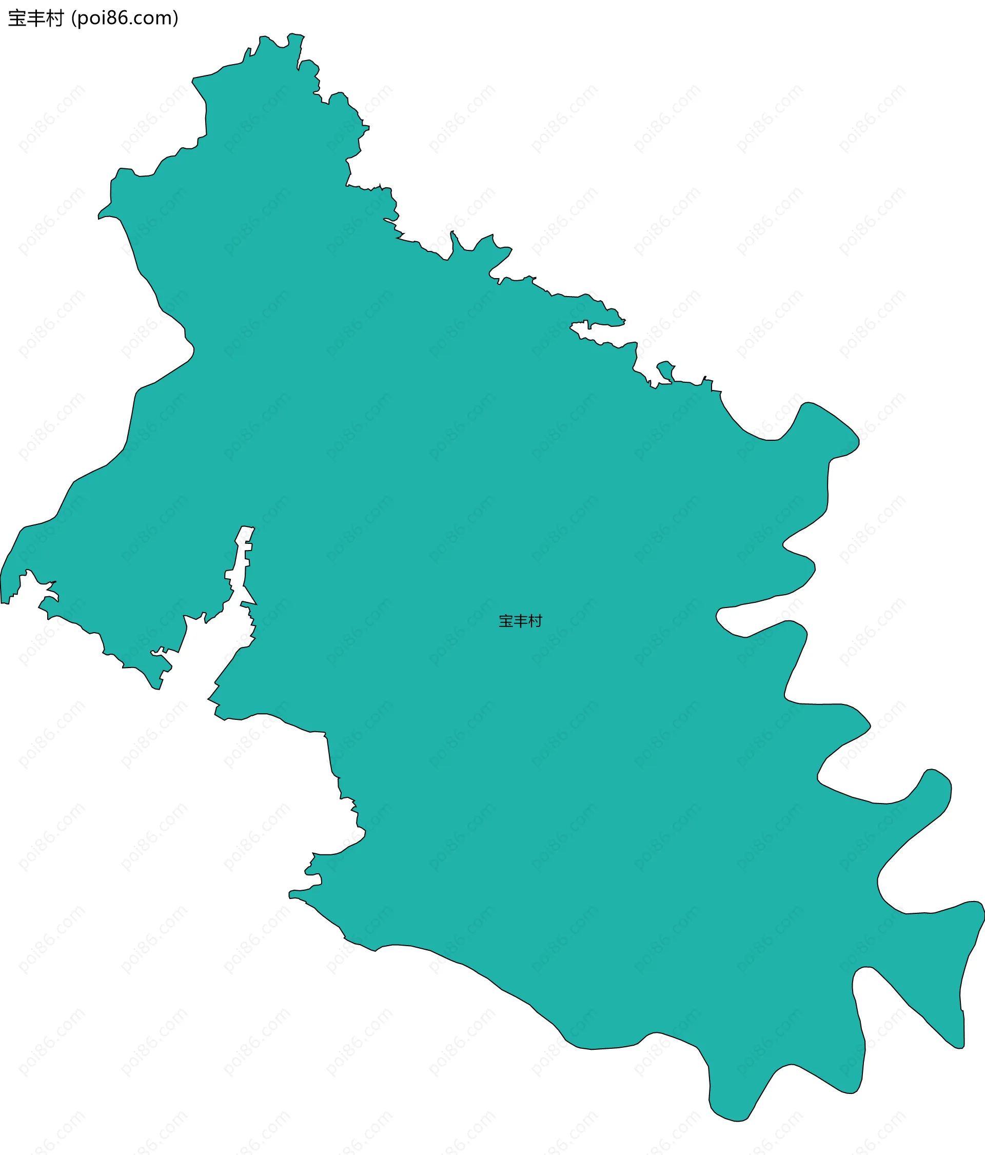 宝丰村边界地图