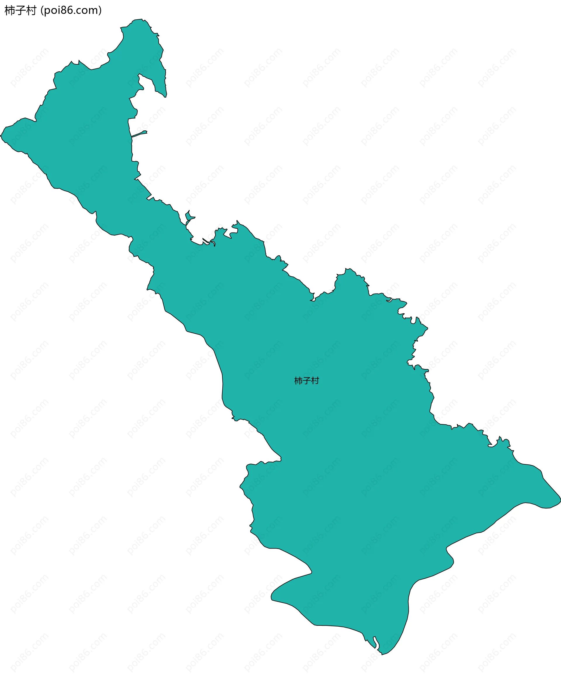 柿子村边界地图