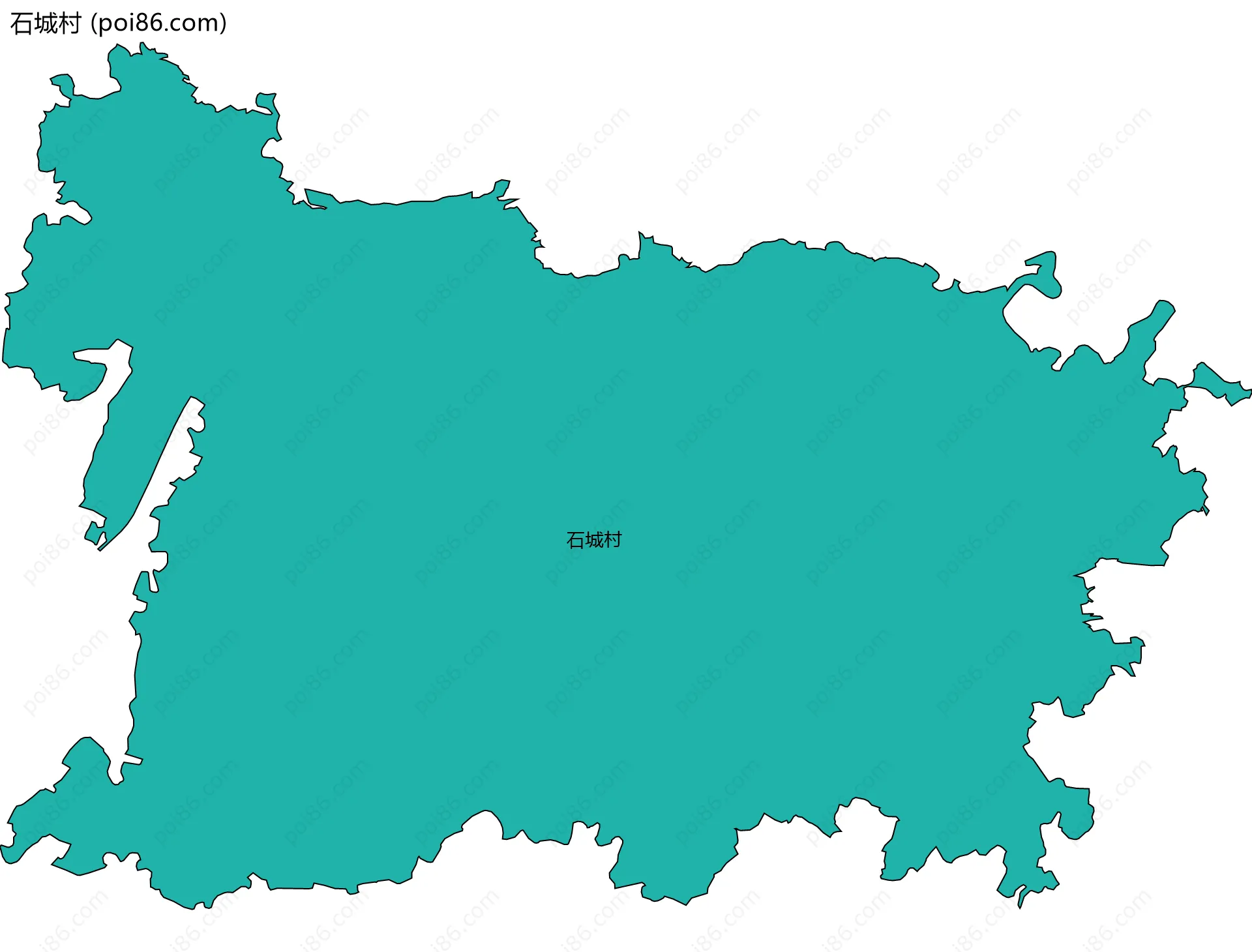 石城村边界地图